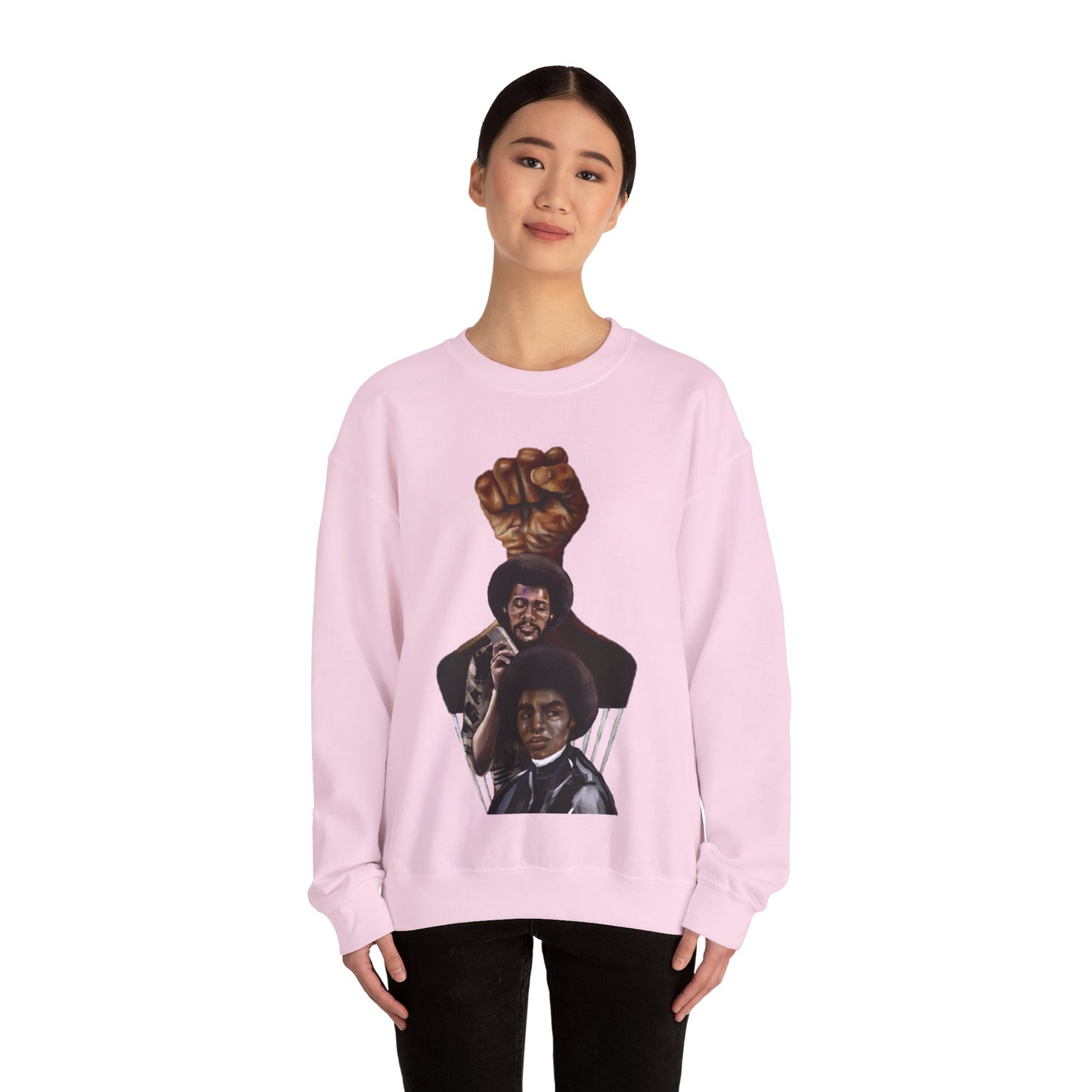Afro Power: Crewneck Sweatshirt - Unisex Heavy Blend