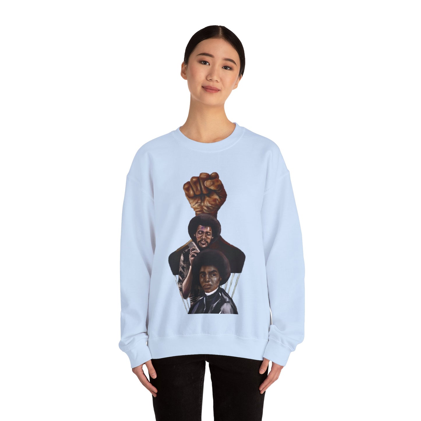 Afro Power: Crewneck Sweatshirt - Unisex Heavy Blend