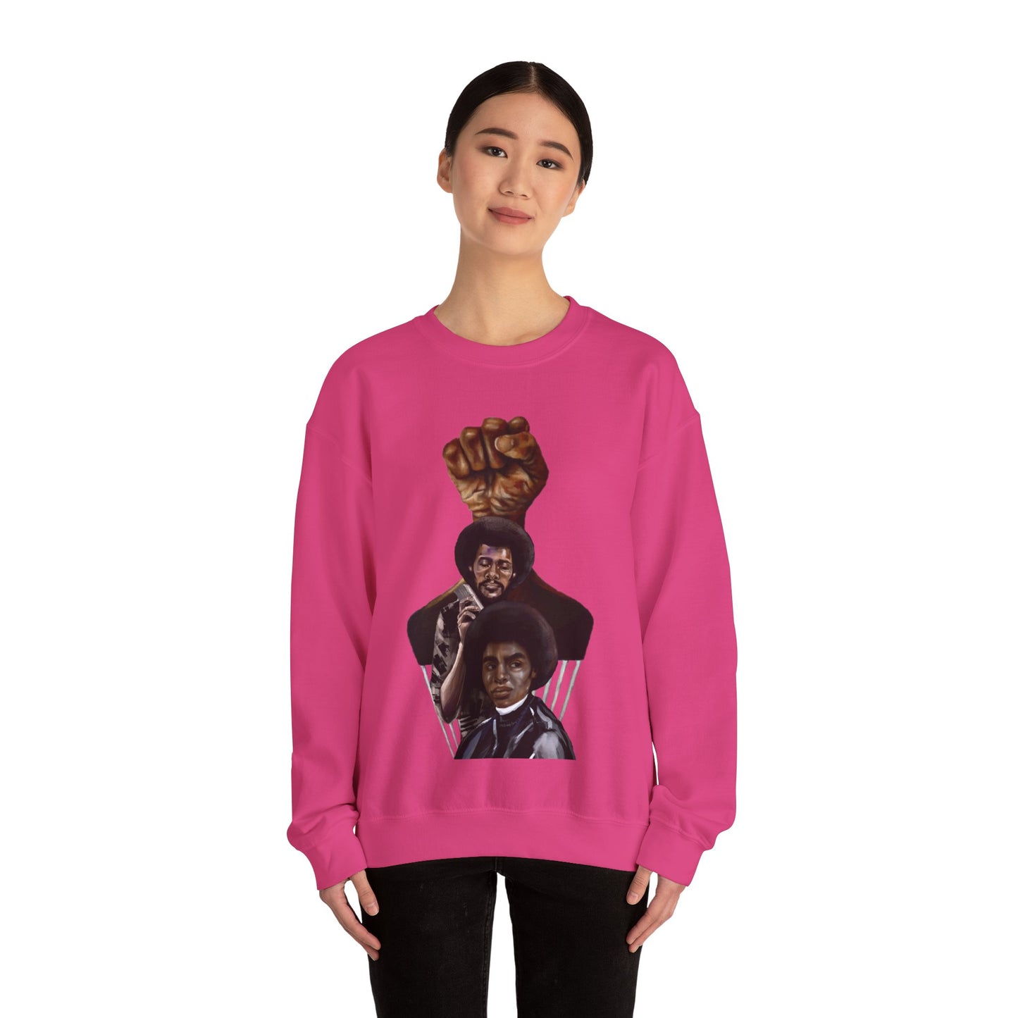 Afro Power: Crewneck Sweatshirt - Unisex Heavy Blend