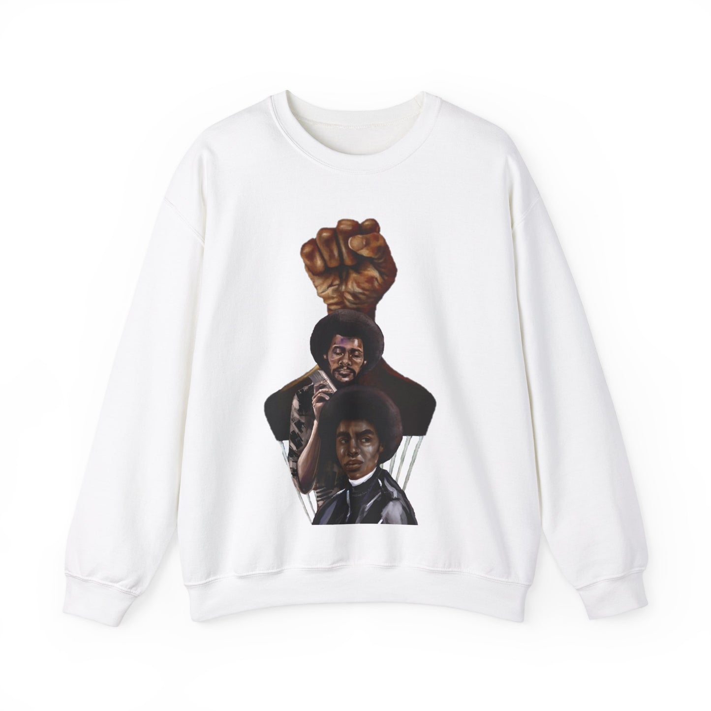 Afro Power: Crewneck Sweatshirt - Unisex Heavy Blend