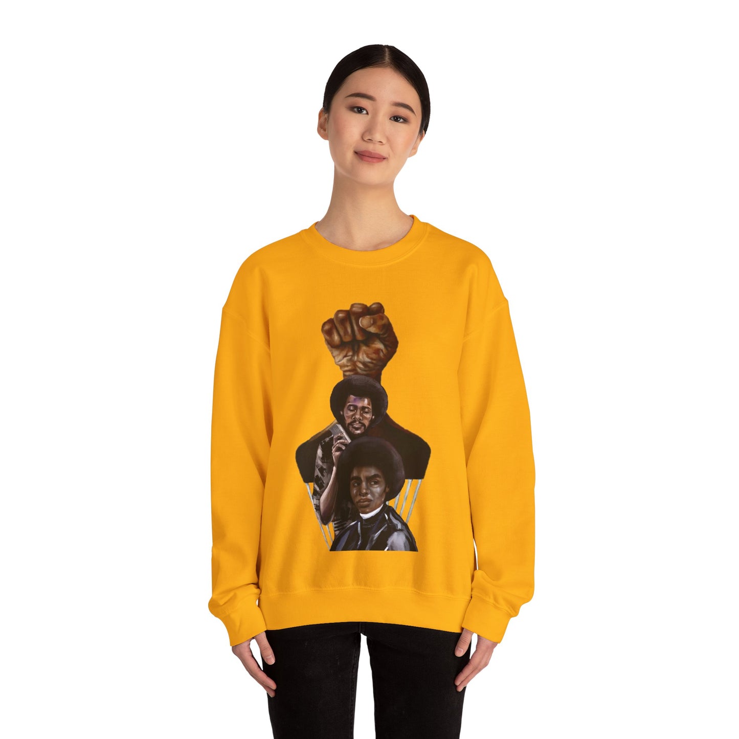 Afro Power: Crewneck Sweatshirt - Unisex Heavy Blend