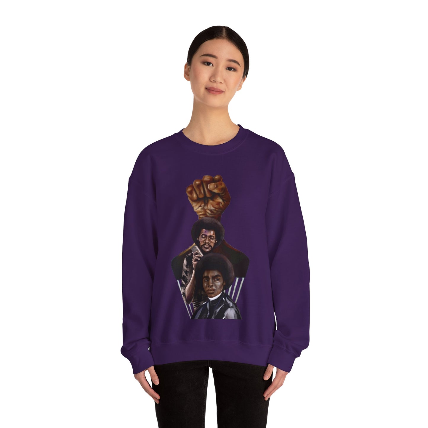 Afro Power: Crewneck Sweatshirt - Unisex Heavy Blend