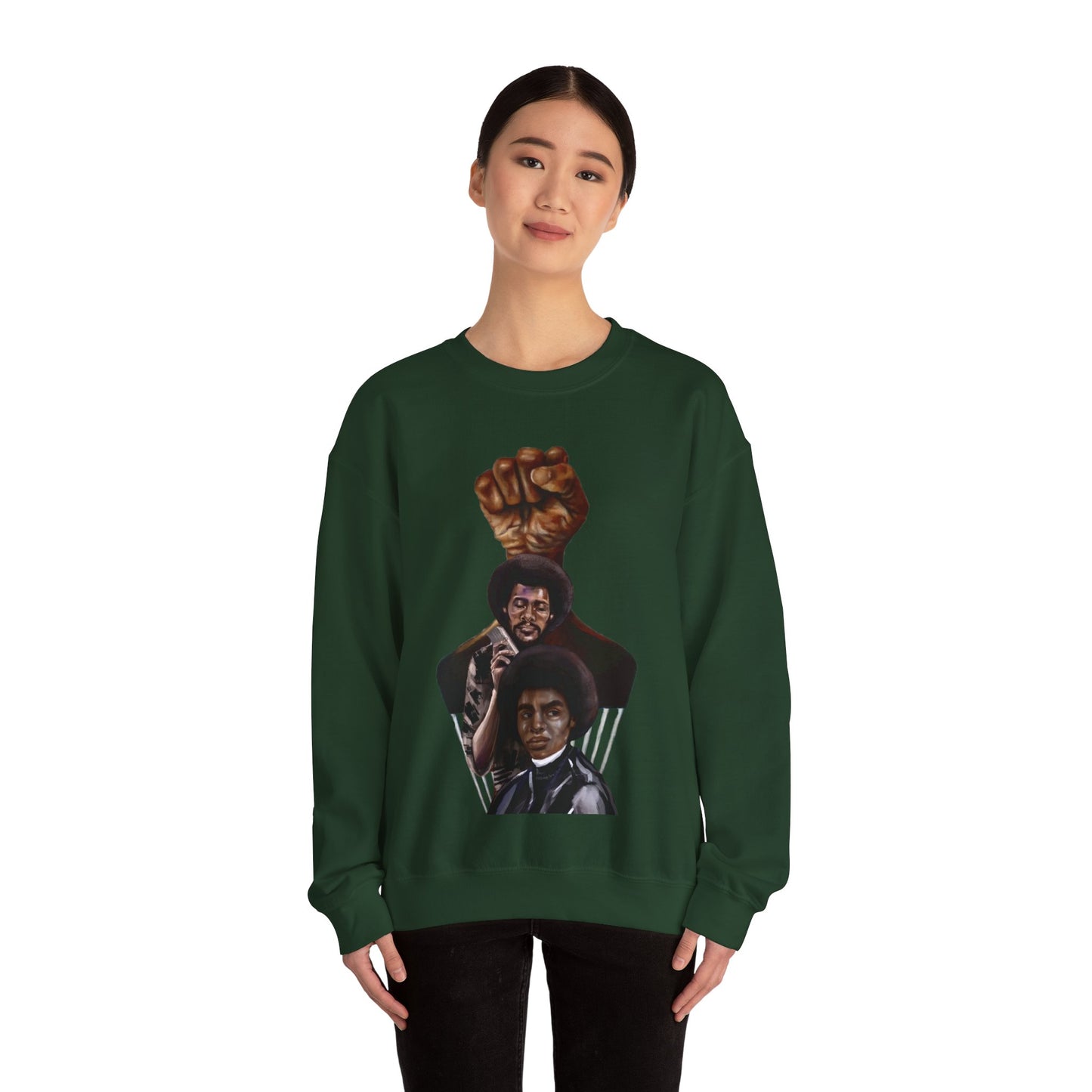 Afro Power: Crewneck Sweatshirt - Unisex Heavy Blend