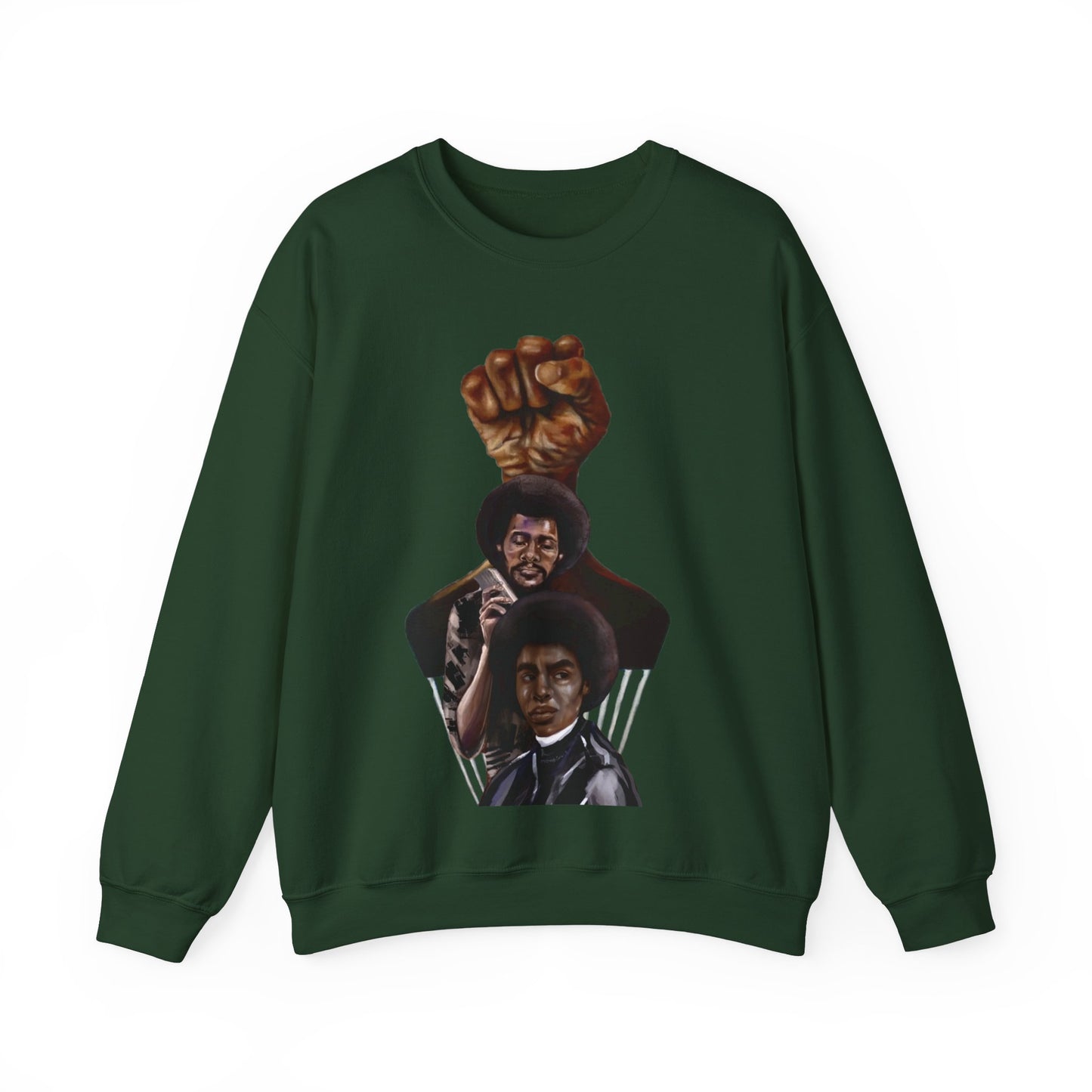 Afro Power: Crewneck Sweatshirt - Unisex Heavy Blend