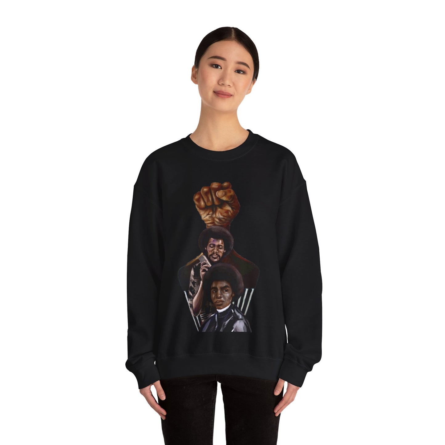 Afro Power: Crewneck Sweatshirt - Unisex Heavy Blend