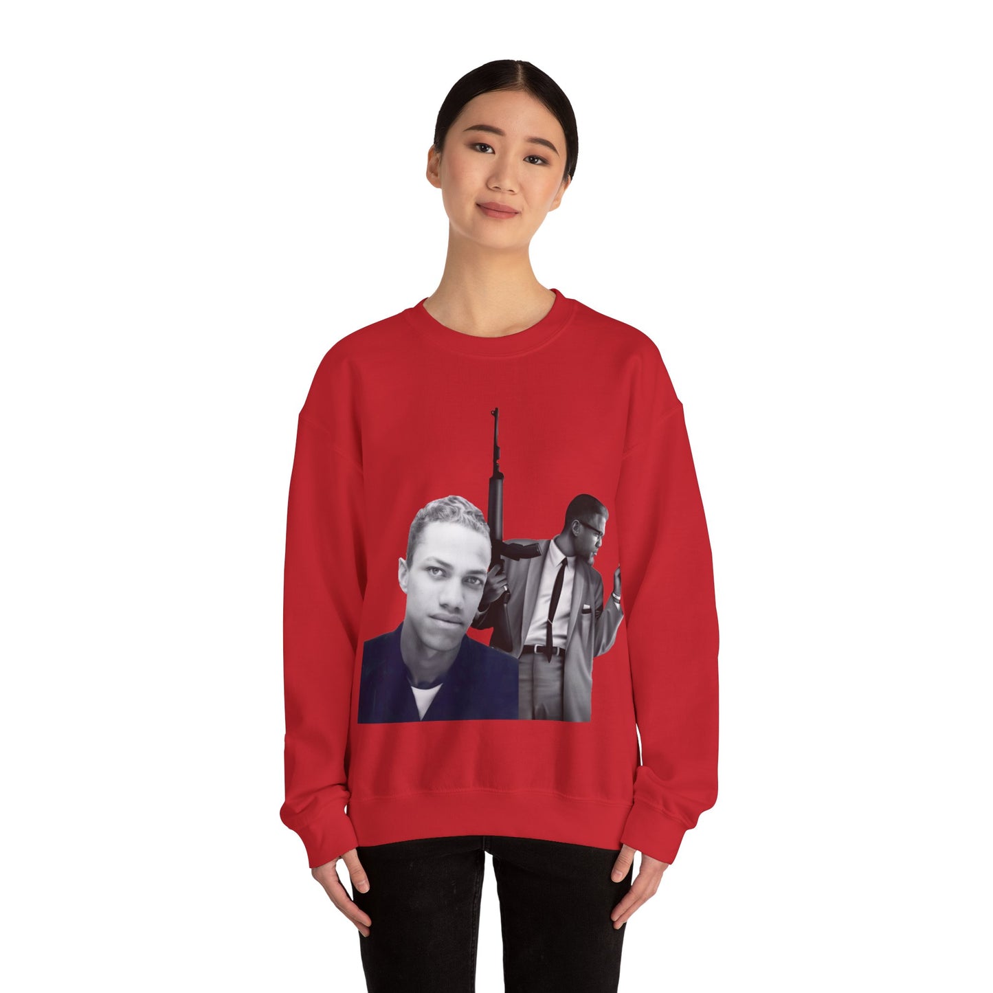 Detroit Red vs Malcolm X: Unisex Crewneck Sweatshirt