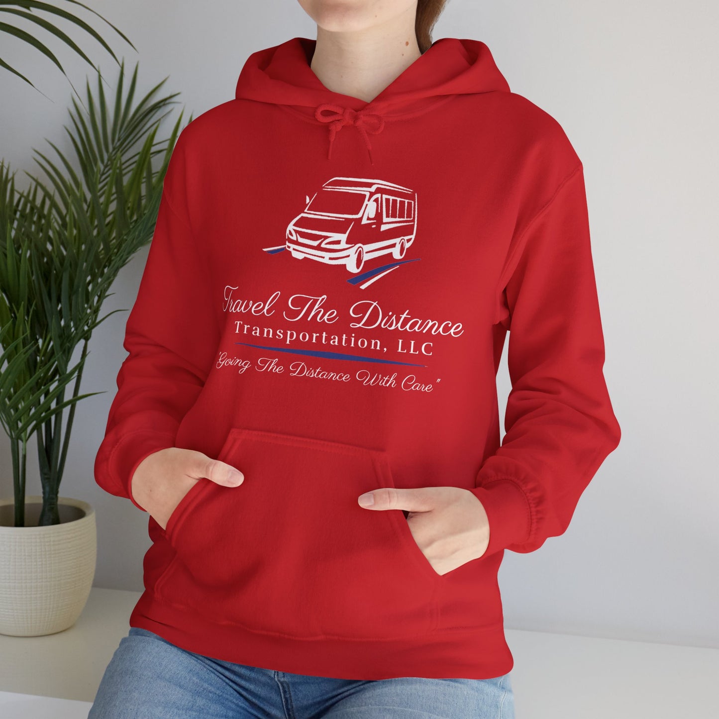 Travel the Distance: Unisex Heavy Blend™ Hooded Sweatshirt