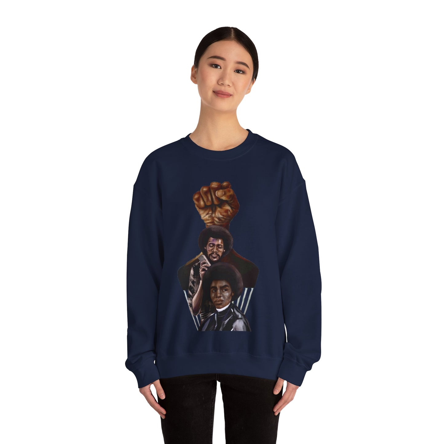 Afro Power: Crewneck Sweatshirt - Unisex Heavy Blend