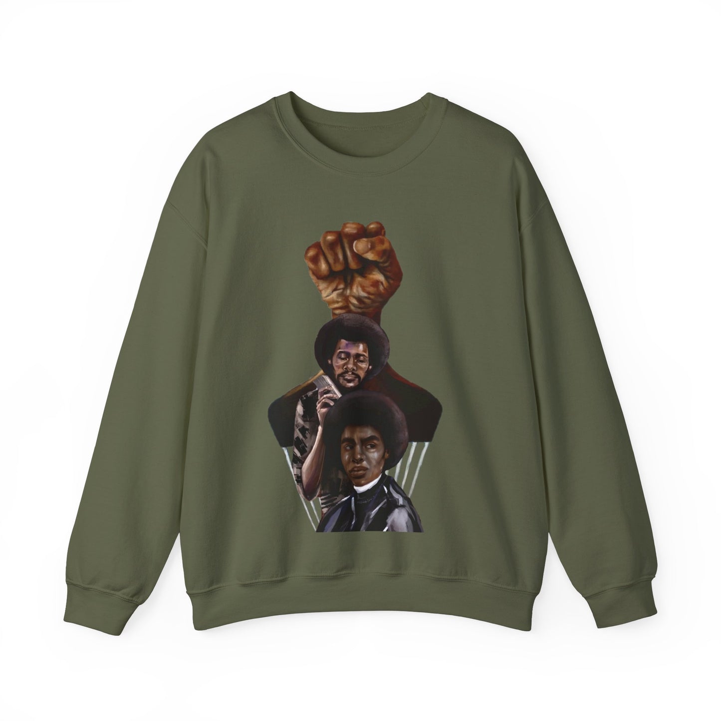 Afro Power: Crewneck Sweatshirt - Unisex Heavy Blend