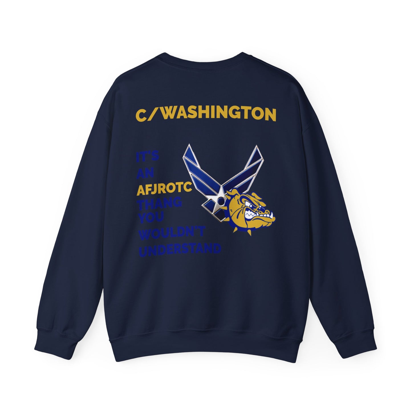 AFJROTC C/WASHINGTON Unisex Crewneck Sweatshirt - Perfect Gift for Cadets