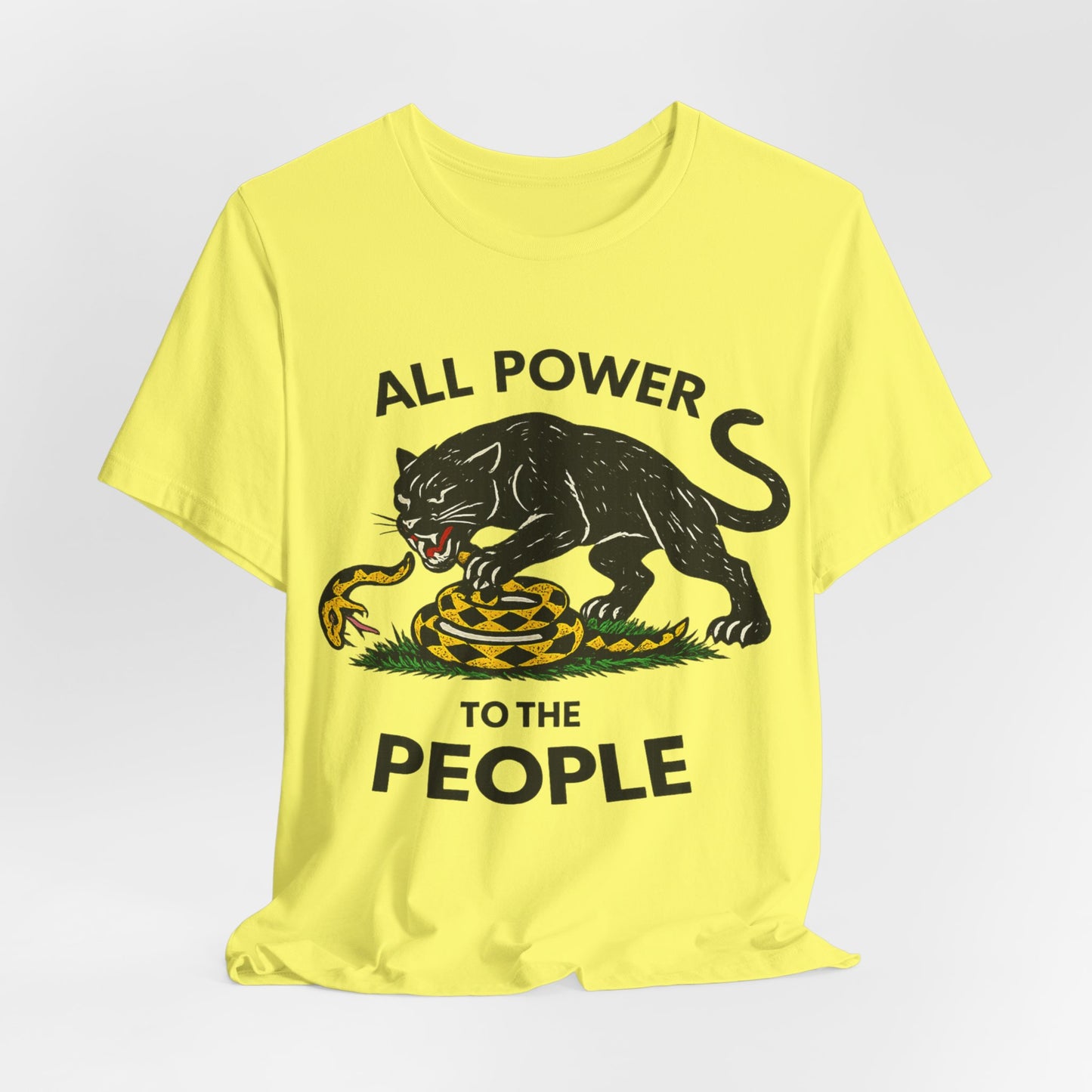 All Power to the People: Unisex Jersey Short Sleeve Tee
