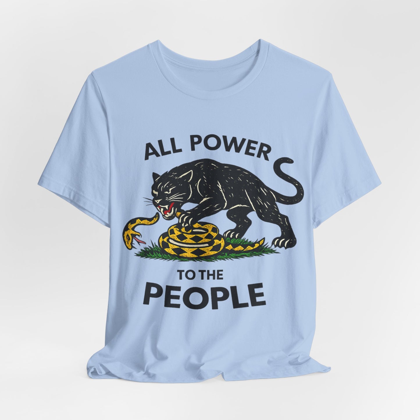 All Power to the People: Unisex Jersey Short Sleeve Tee
