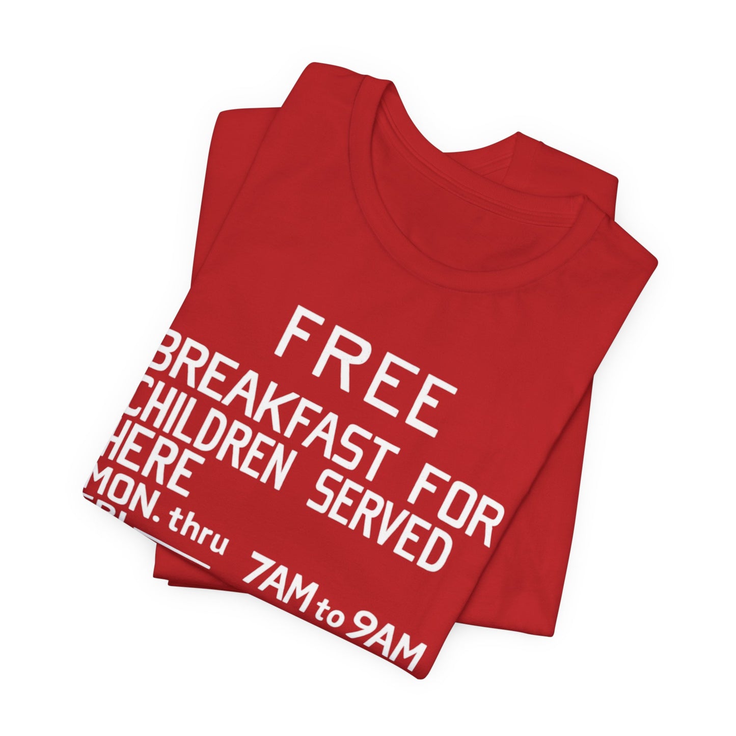 Free Breakfast Program: Unisex Jersey Short Sleeve Tee