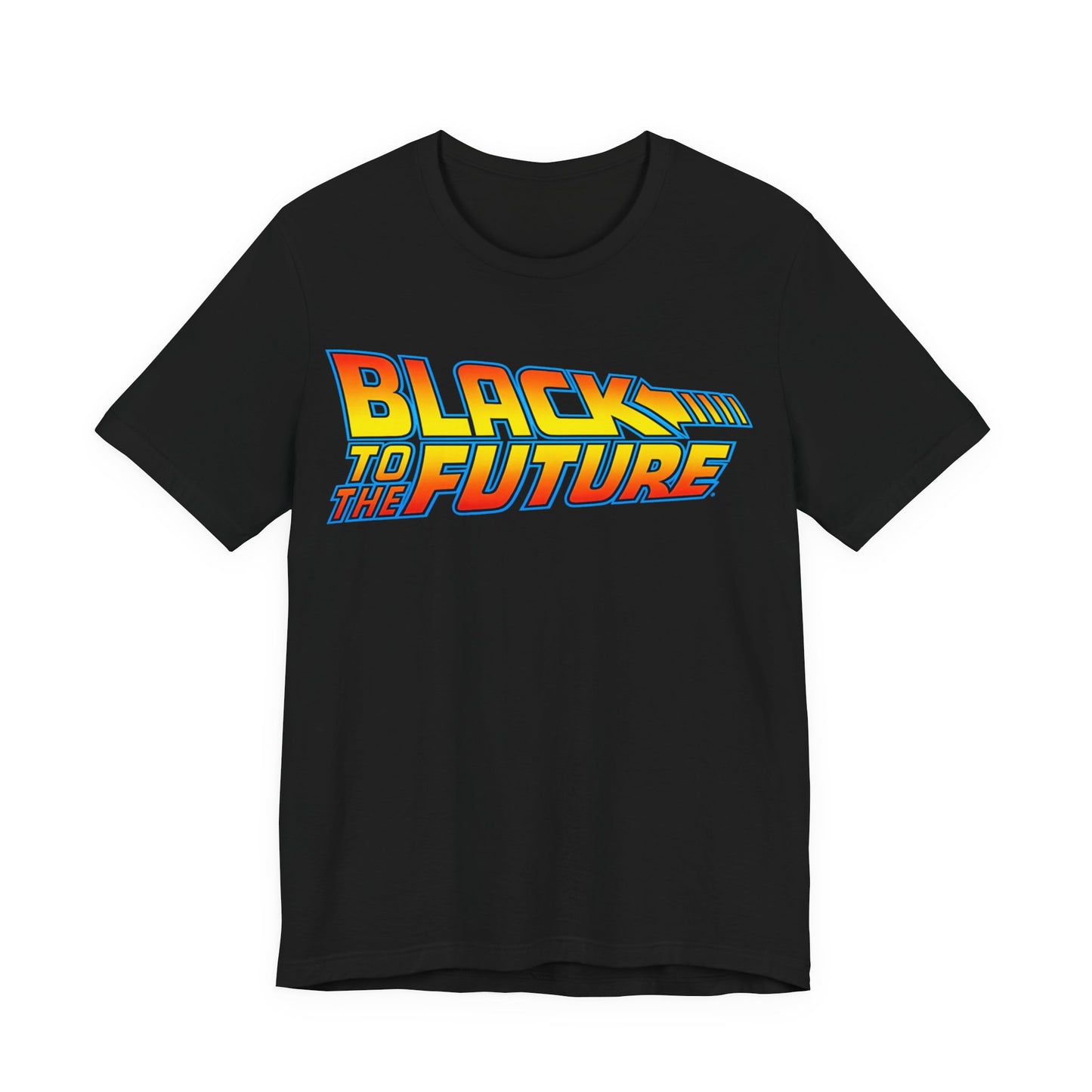 Black to the Future: Unisex Jersey Short Sleeve Tee