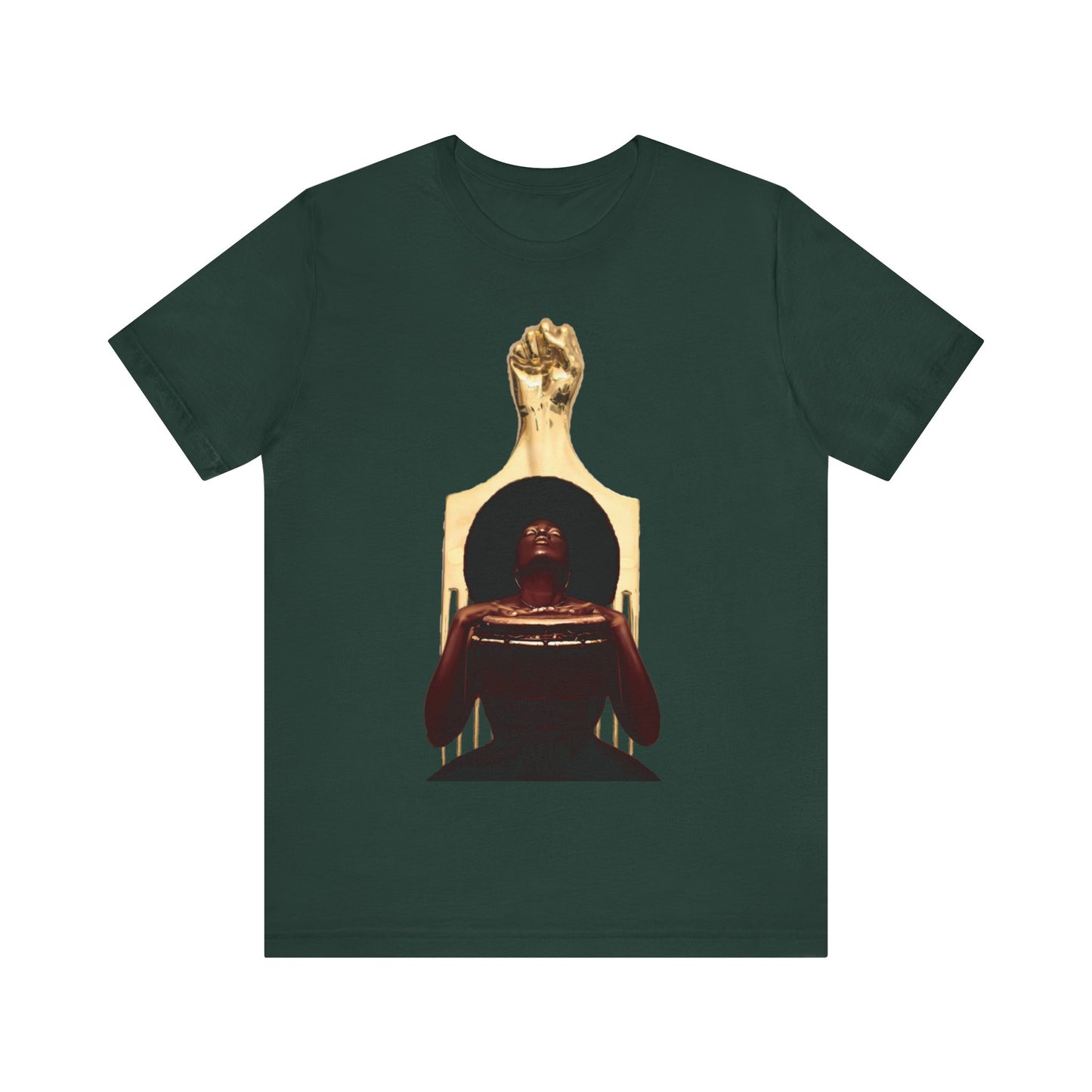 Golden Fro: Unisex Jersey Short Sleeve Tee