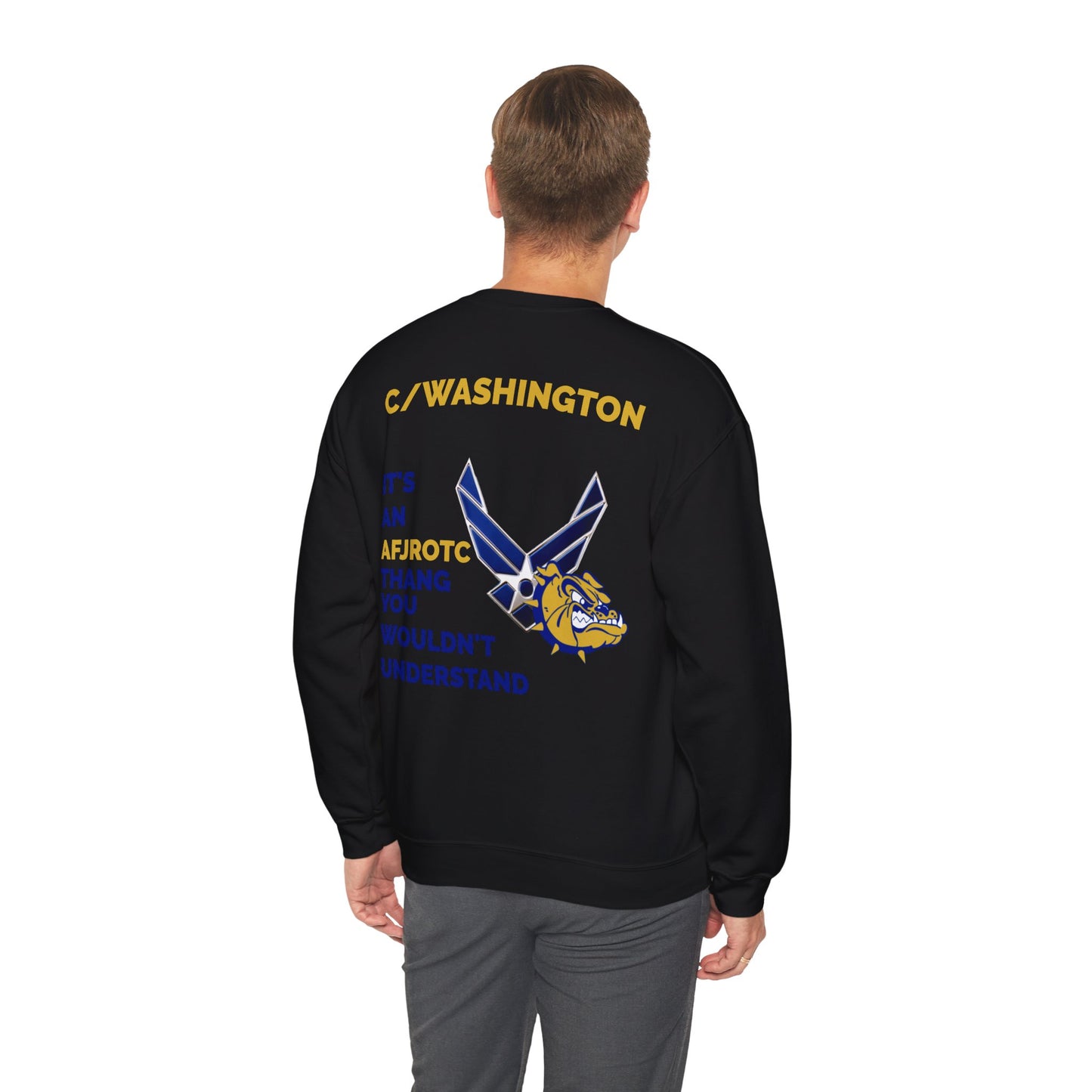 AFJROTC C/WASHINGTON Unisex Crewneck Sweatshirt - Perfect Gift for Cadets