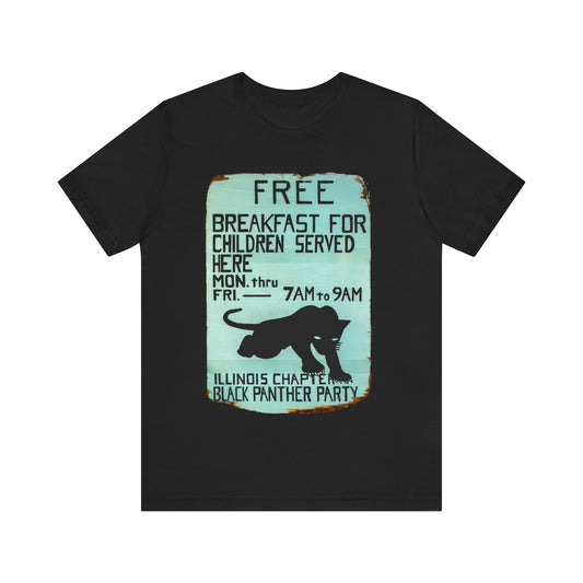 Black Panther Party/Free Breakfast for Children: Unisex Jersey Tee