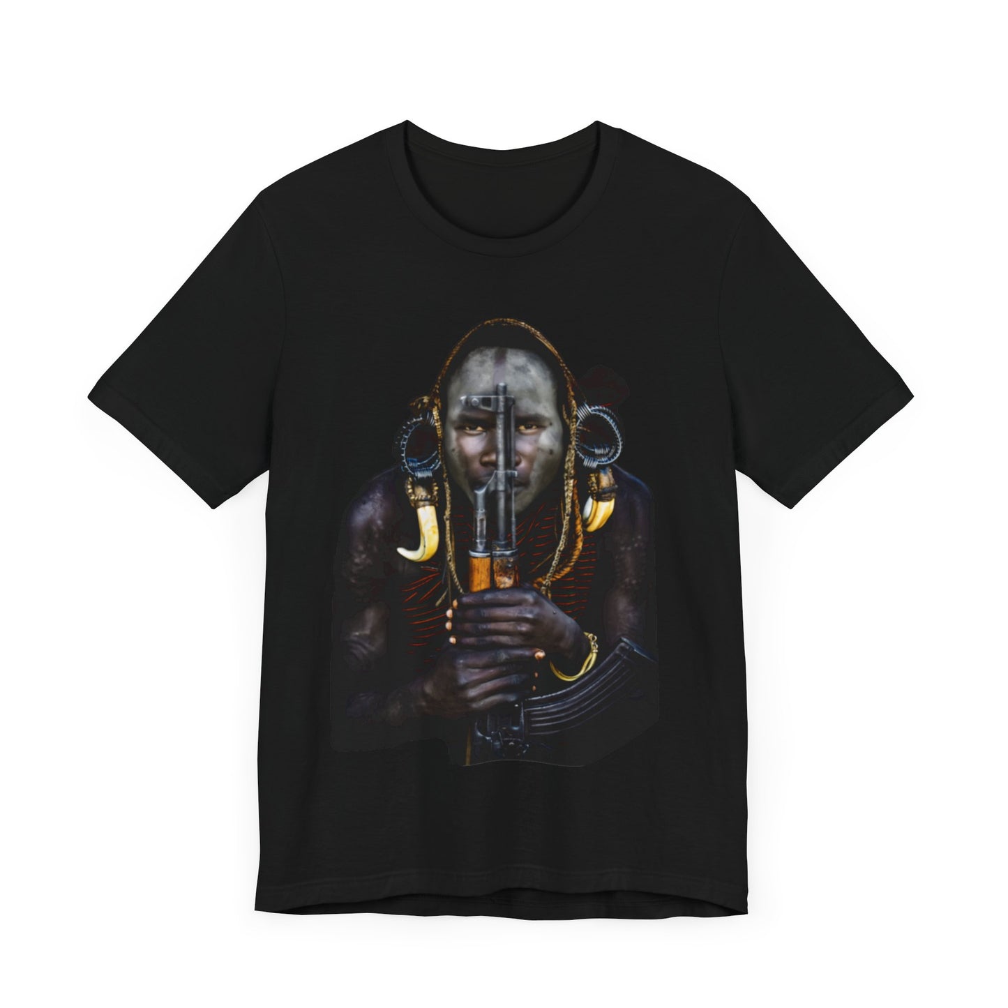 African Warrior: Unisex Jersey Short Sleeve