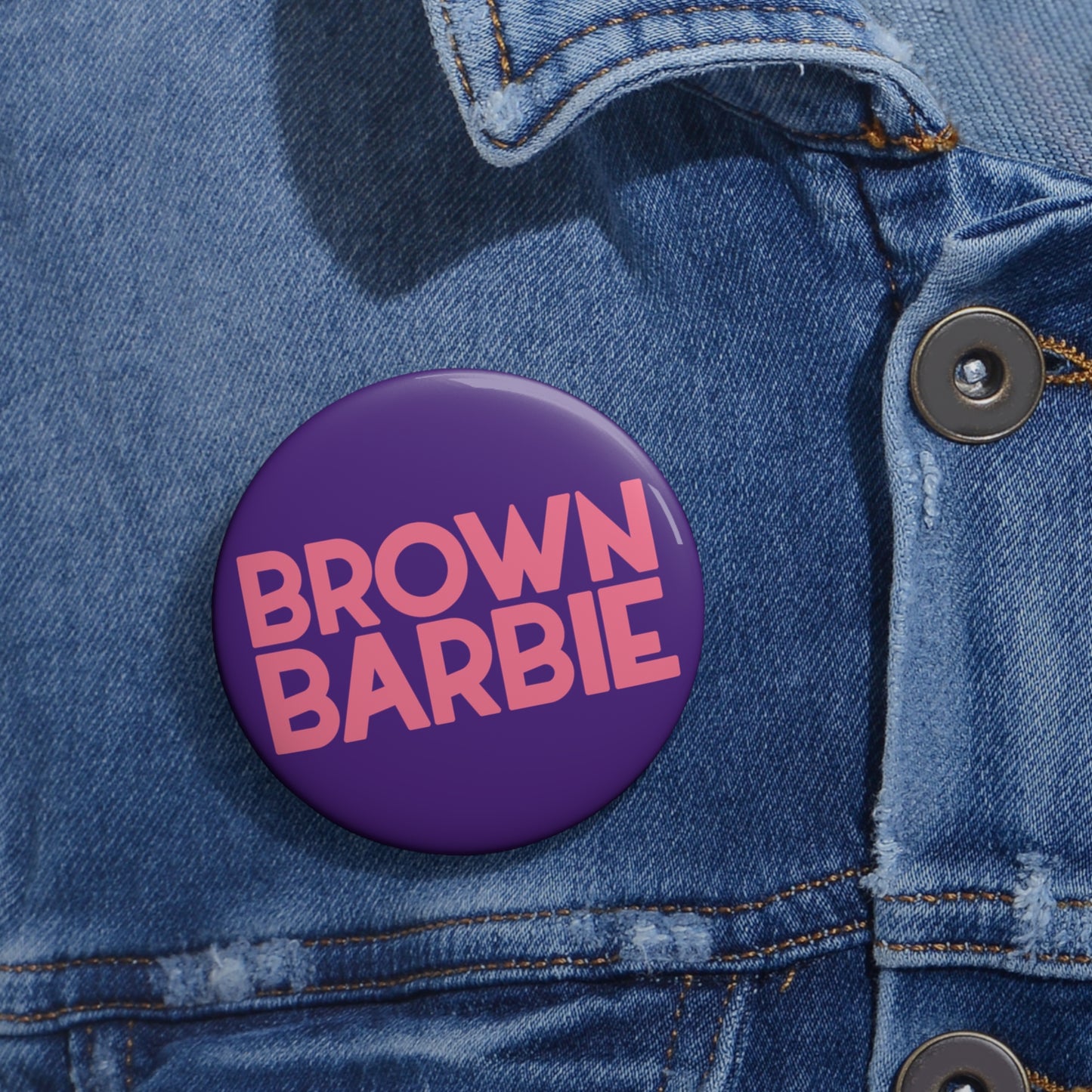 Brown Barbie: Custom Buttons