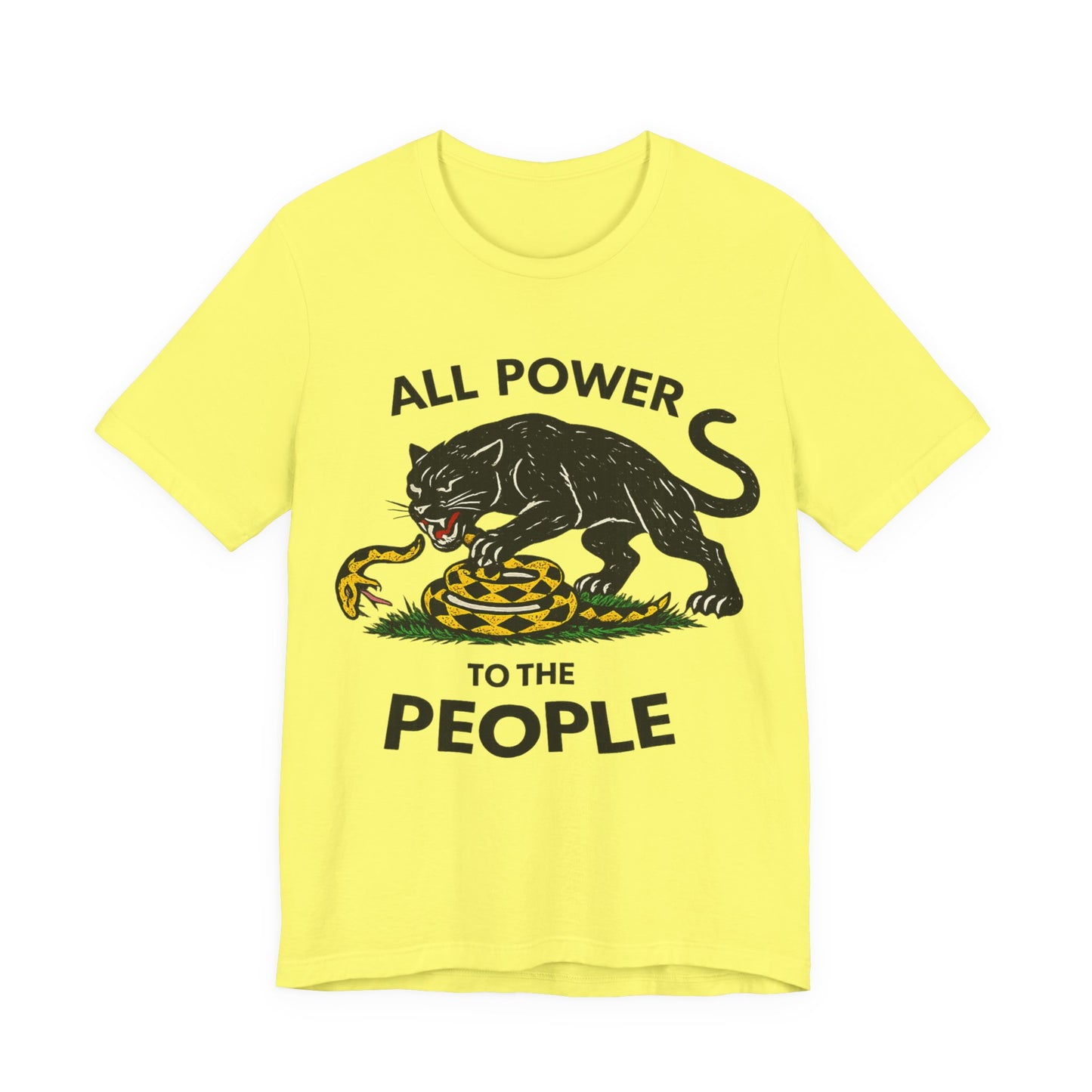 All Power to the People: Unisex Jersey Short Sleeve Tee