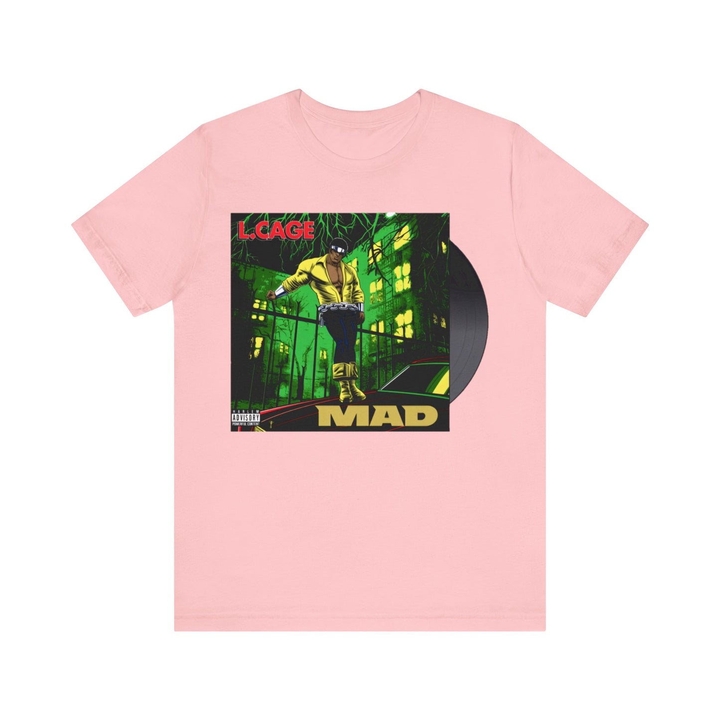 Luke Cage Records: Unisex Jersey Short Sleeve Tee