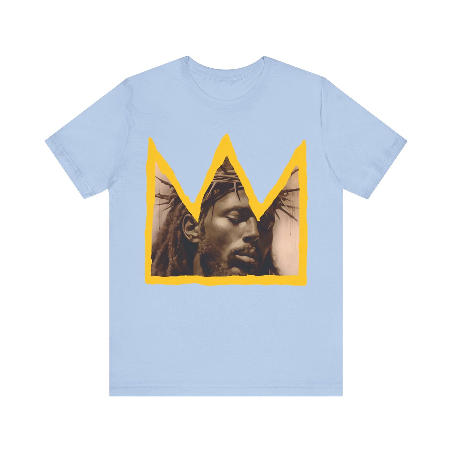 Crowned Black Jesus: Unisex Jersey Short Sleeve Tee