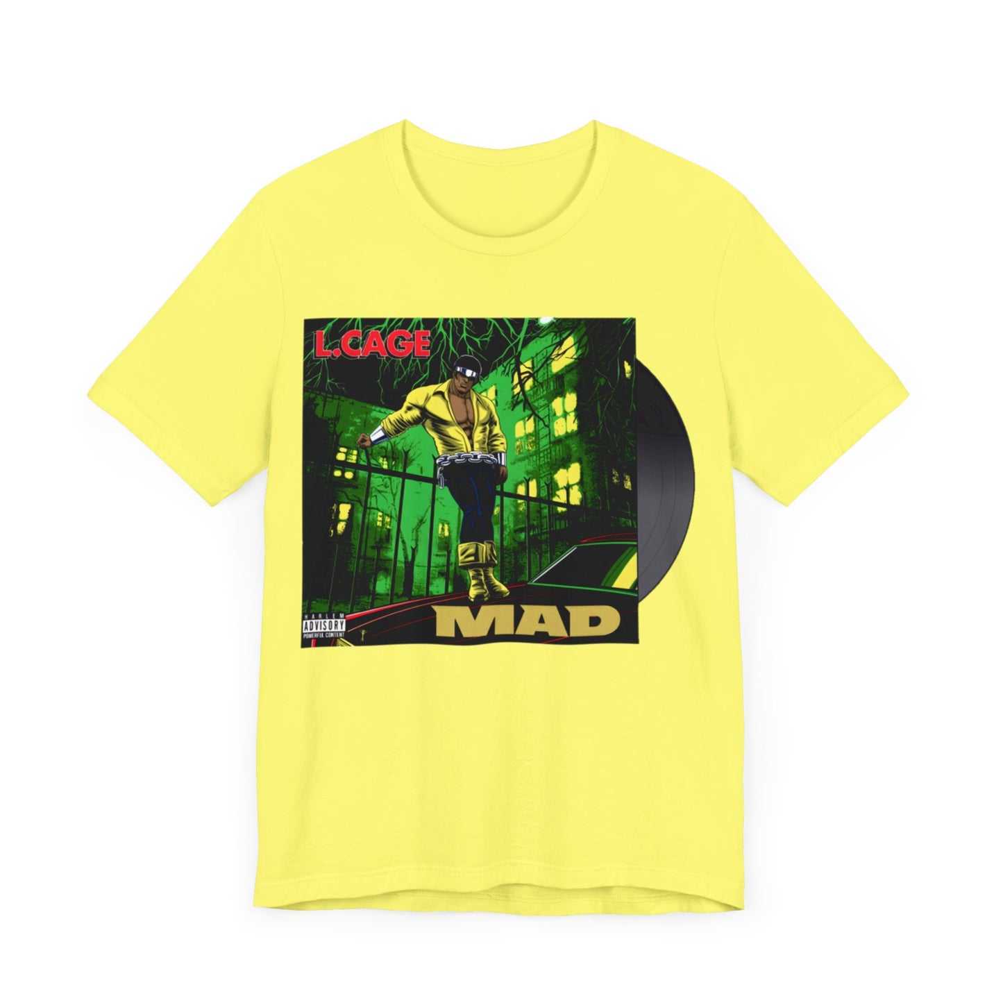 Luke Cage Records: Unisex Jersey Short Sleeve Tee