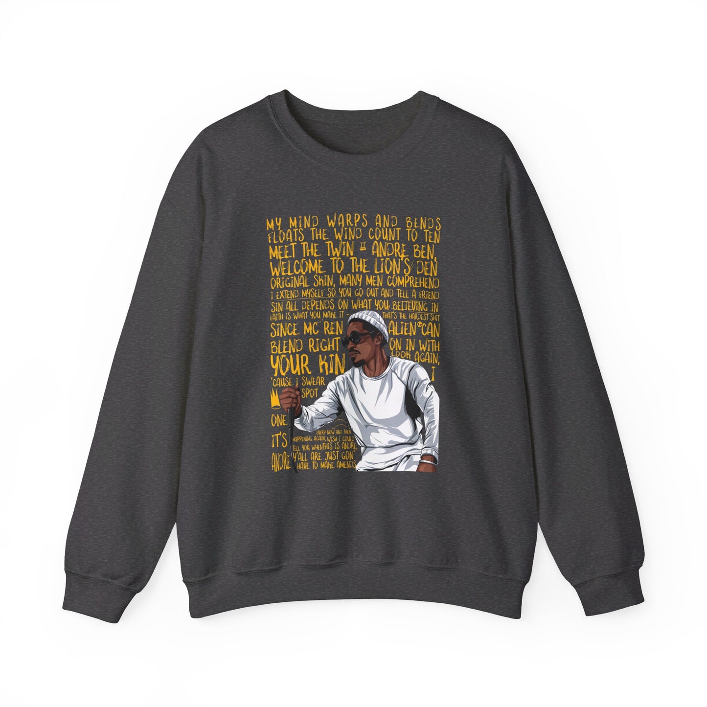 Andre 3000: Unisex Heavy Blend™ Crewneck Sweatshirt