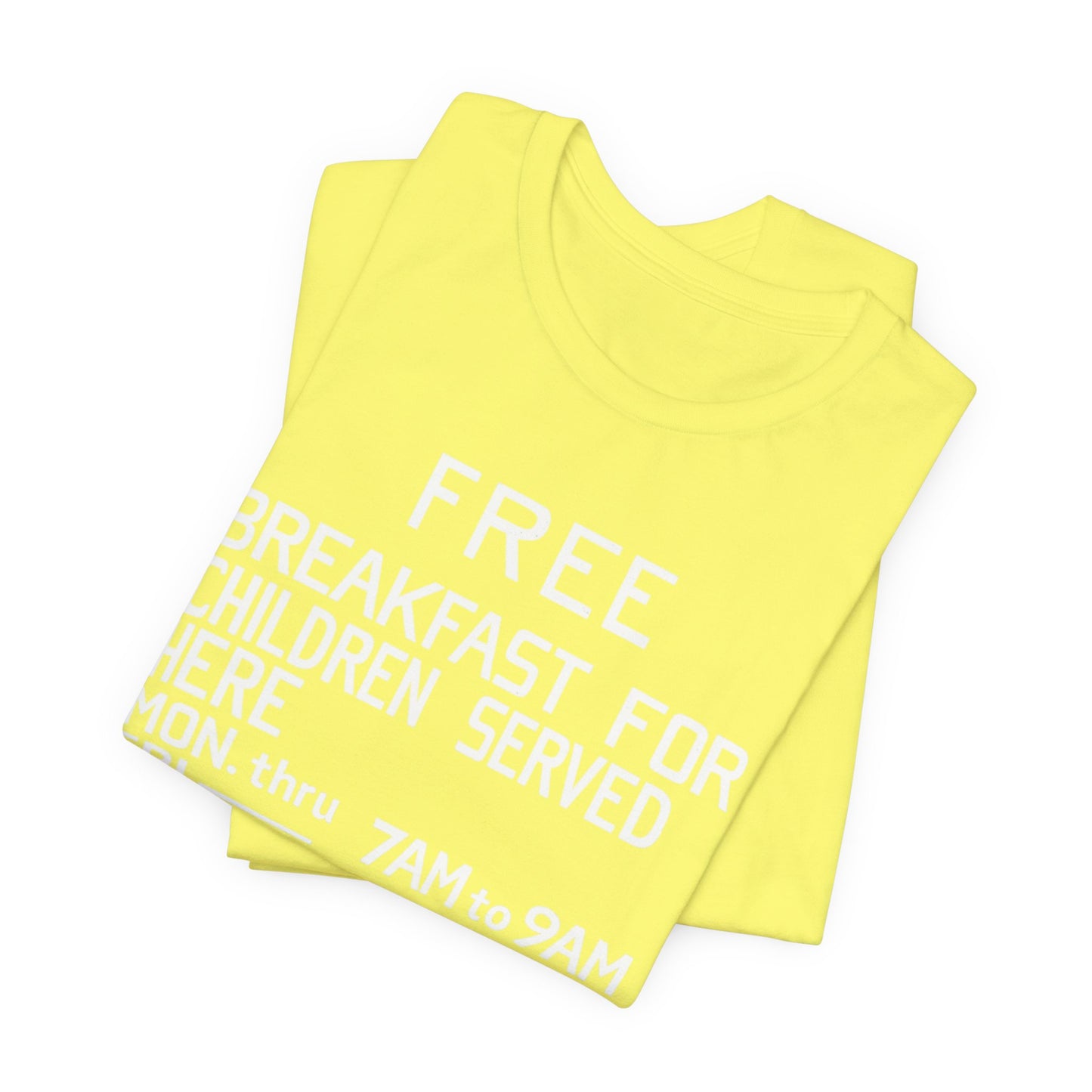 Free Breakfast Program: Unisex Jersey Short Sleeve Tee