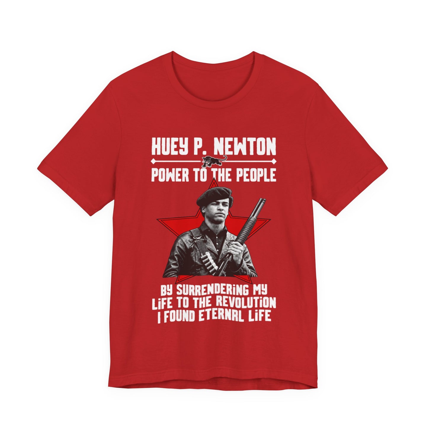 Dr. Huey P. Newton/Power to the People: Unisex Jersey Short Sleeve Tee