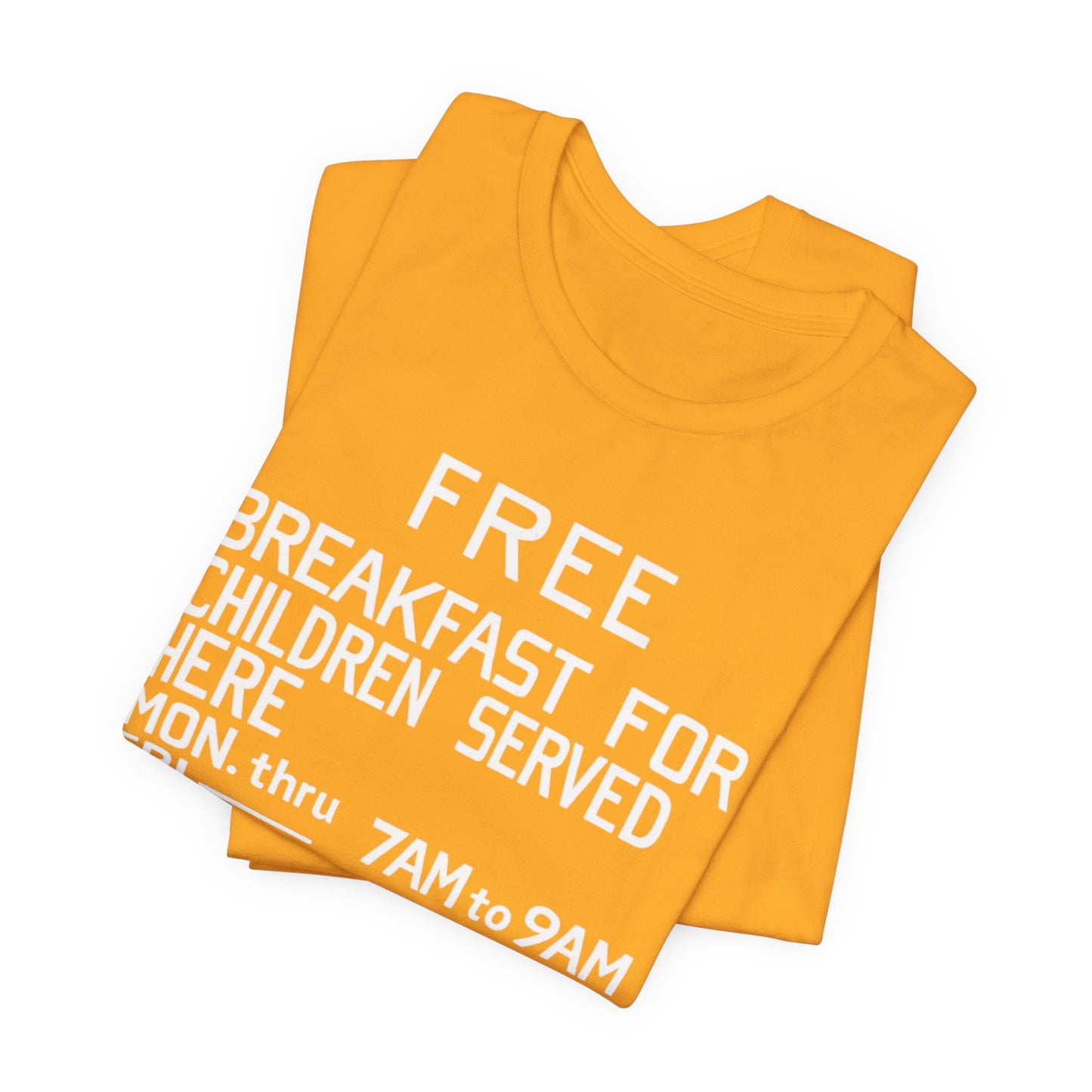 Free Breakfast Program: Unisex Jersey Short Sleeve Tee
