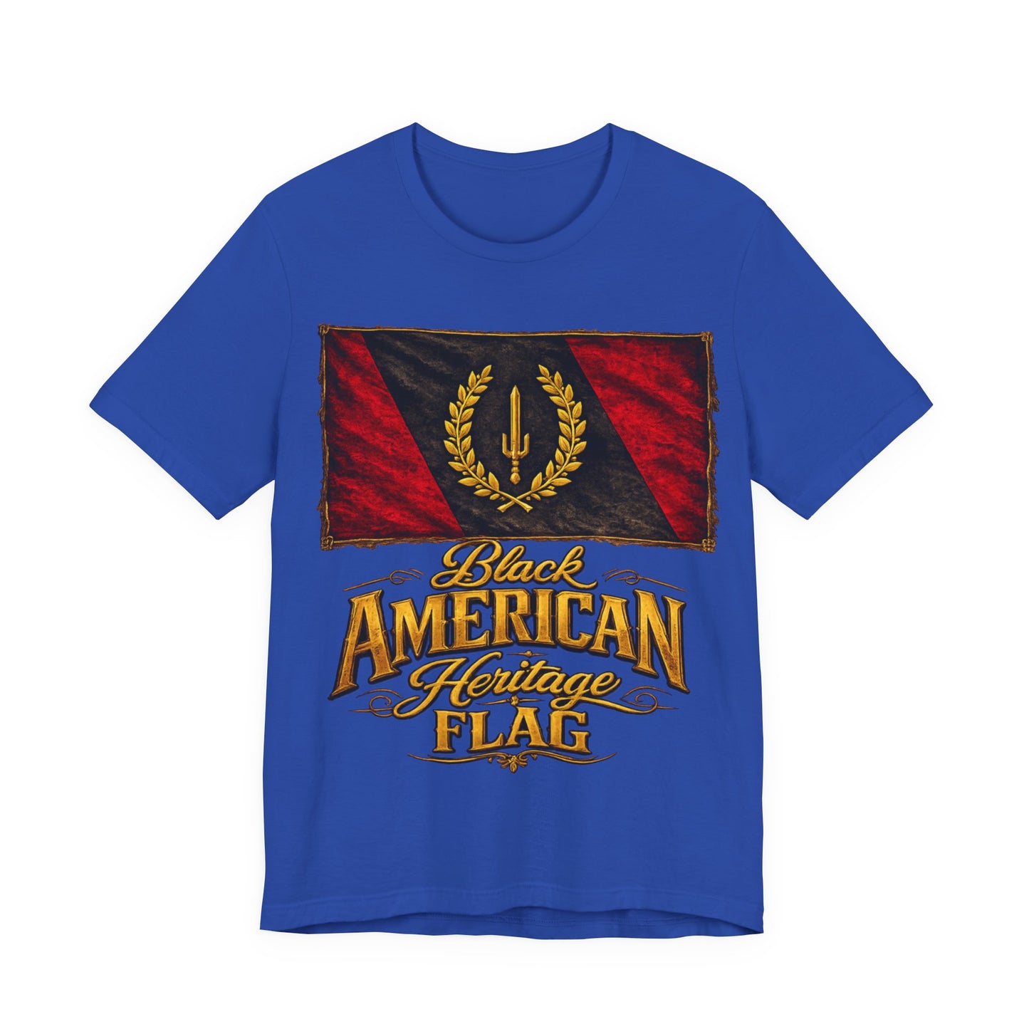 Black Heritage Flag: Unisex Jersey Short Sleeve Tee
