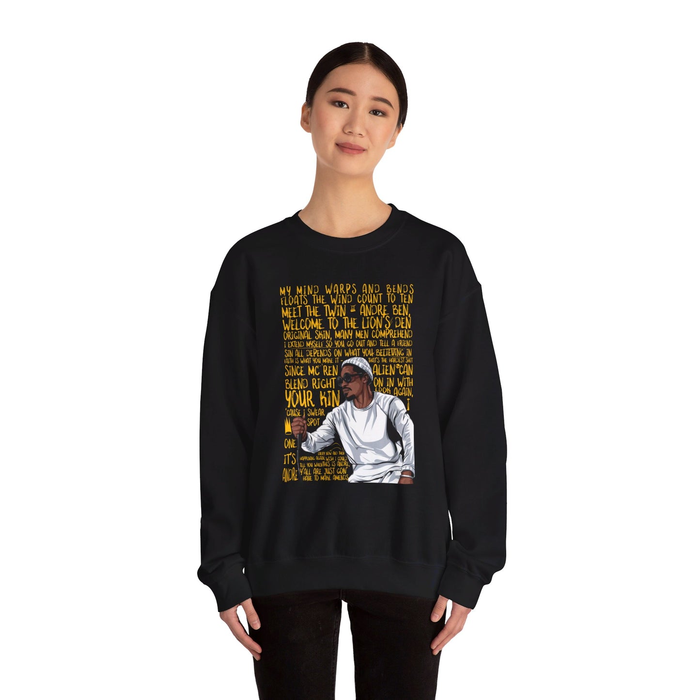 Andre 3000: Unisex Heavy Blend™ Crewneck Sweatshirt