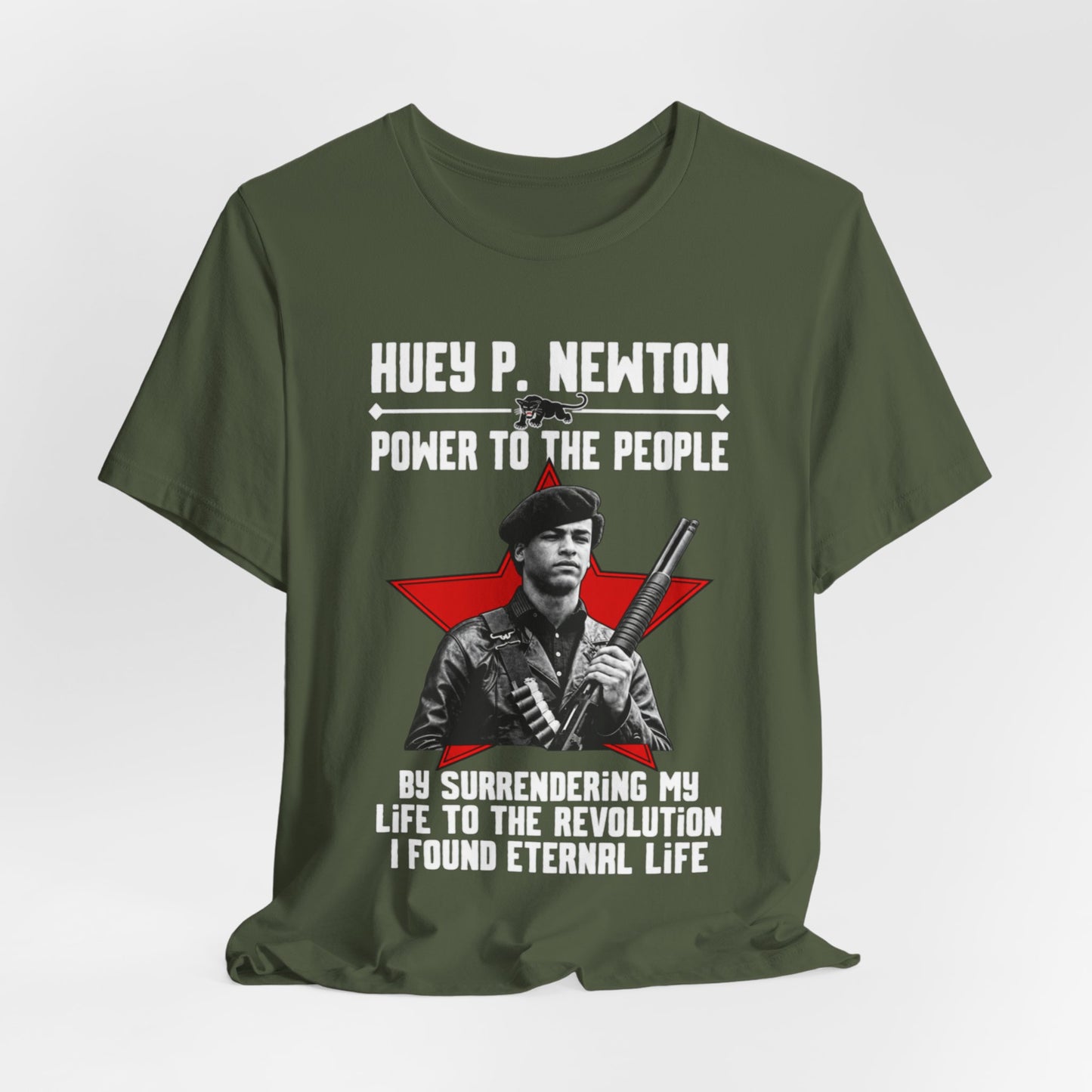 Dr. Huey P. Newton/Power to the People: Unisex Jersey Short Sleeve Tee