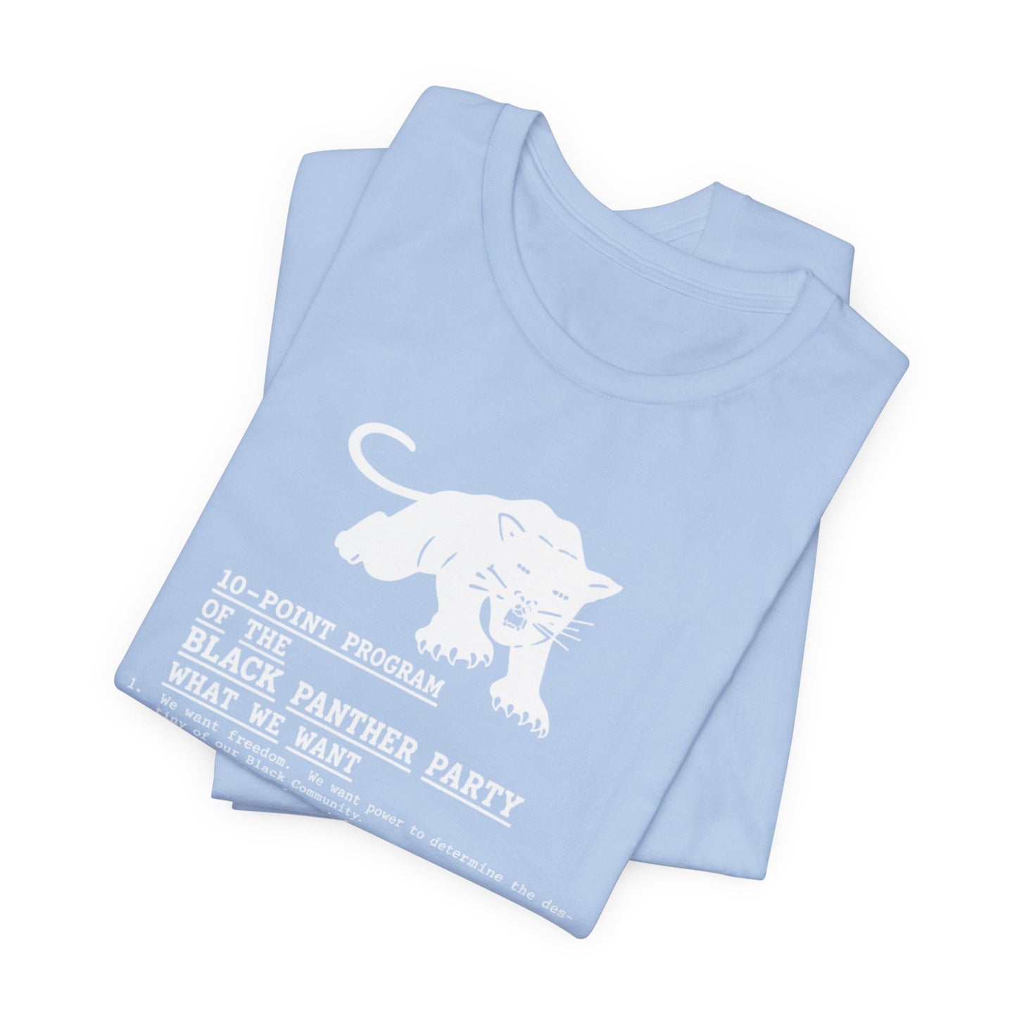 10-Point Plan/Black Panthers: Unisex Jersey Short Sleeve Tee