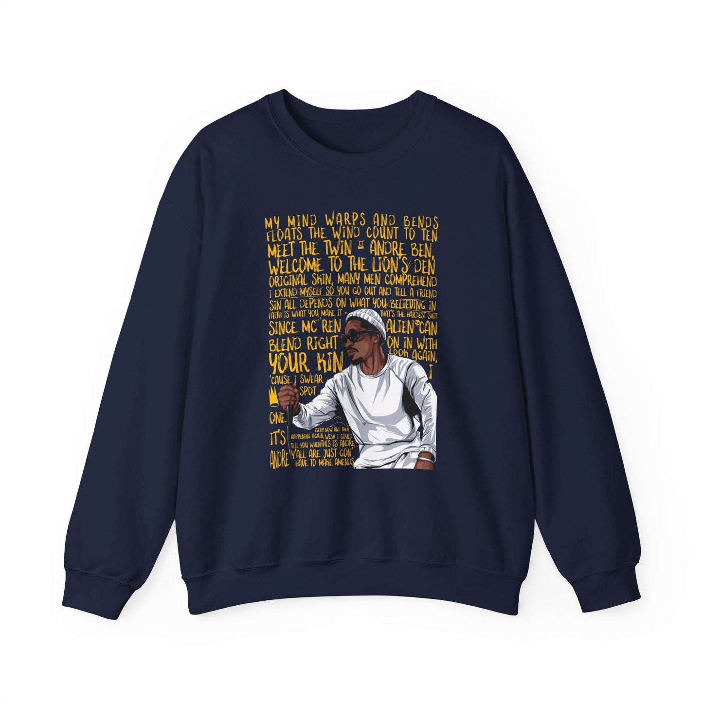 Andre 3000: Unisex Heavy Blend™ Crewneck Sweatshirt