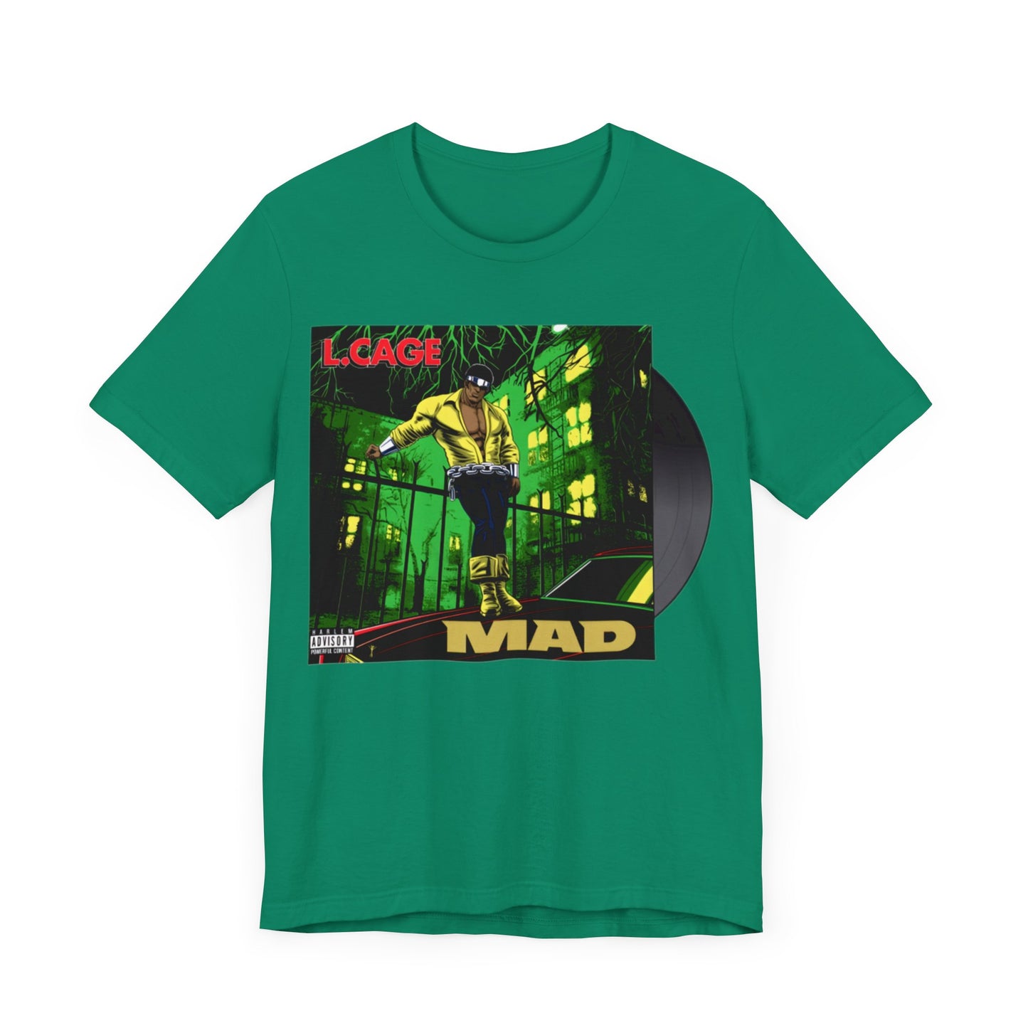 Luke Cage Records: Unisex Jersey Short Sleeve Tee