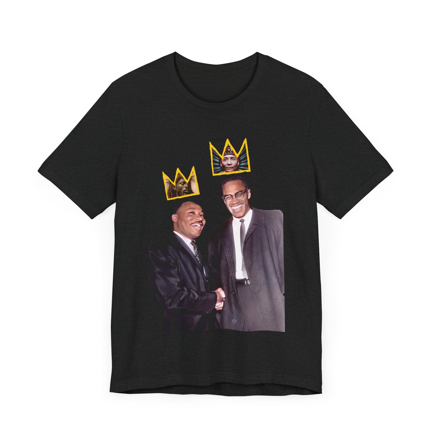 Crowned Ones/MLK & Malcolm X: Unisex Jersey Short Sleeve Tee