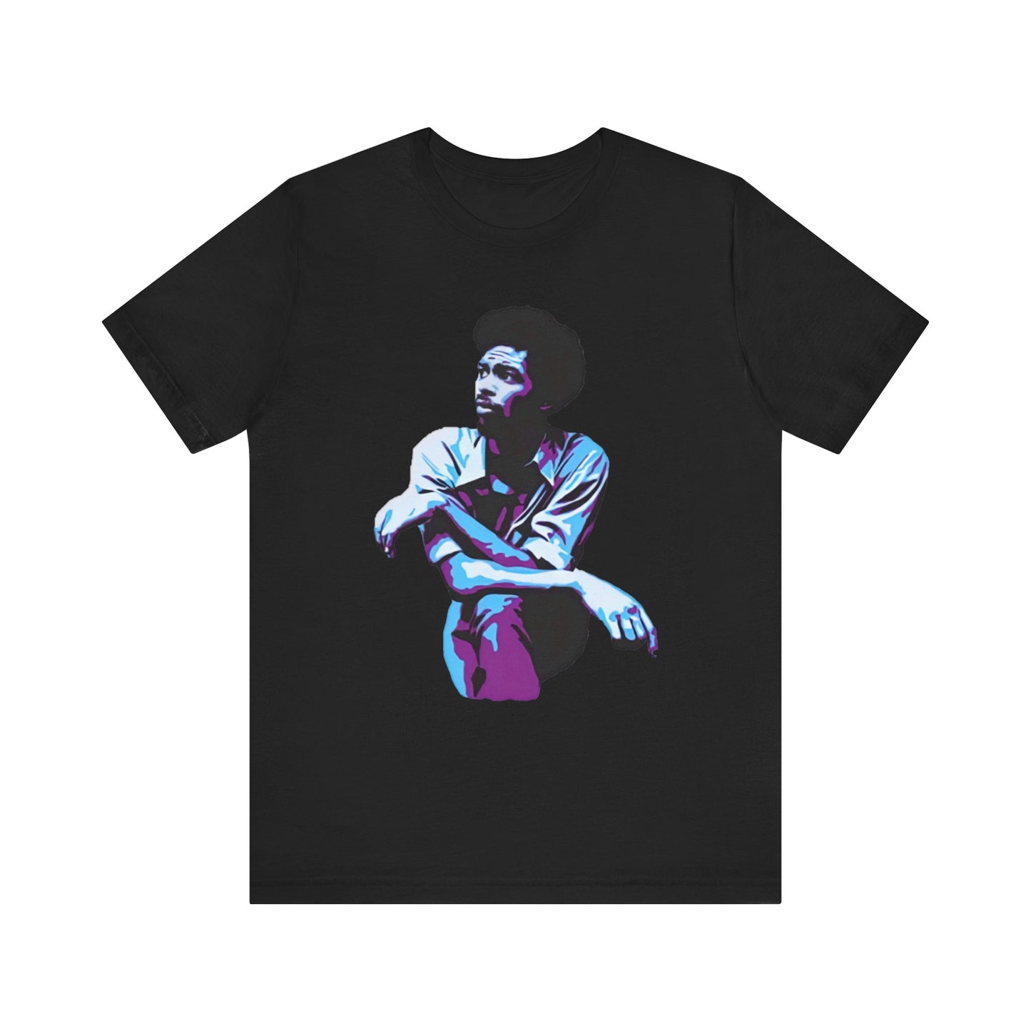 Gil Scott-Heron/Blue: Unisex Jersey Short Sleeve Tee