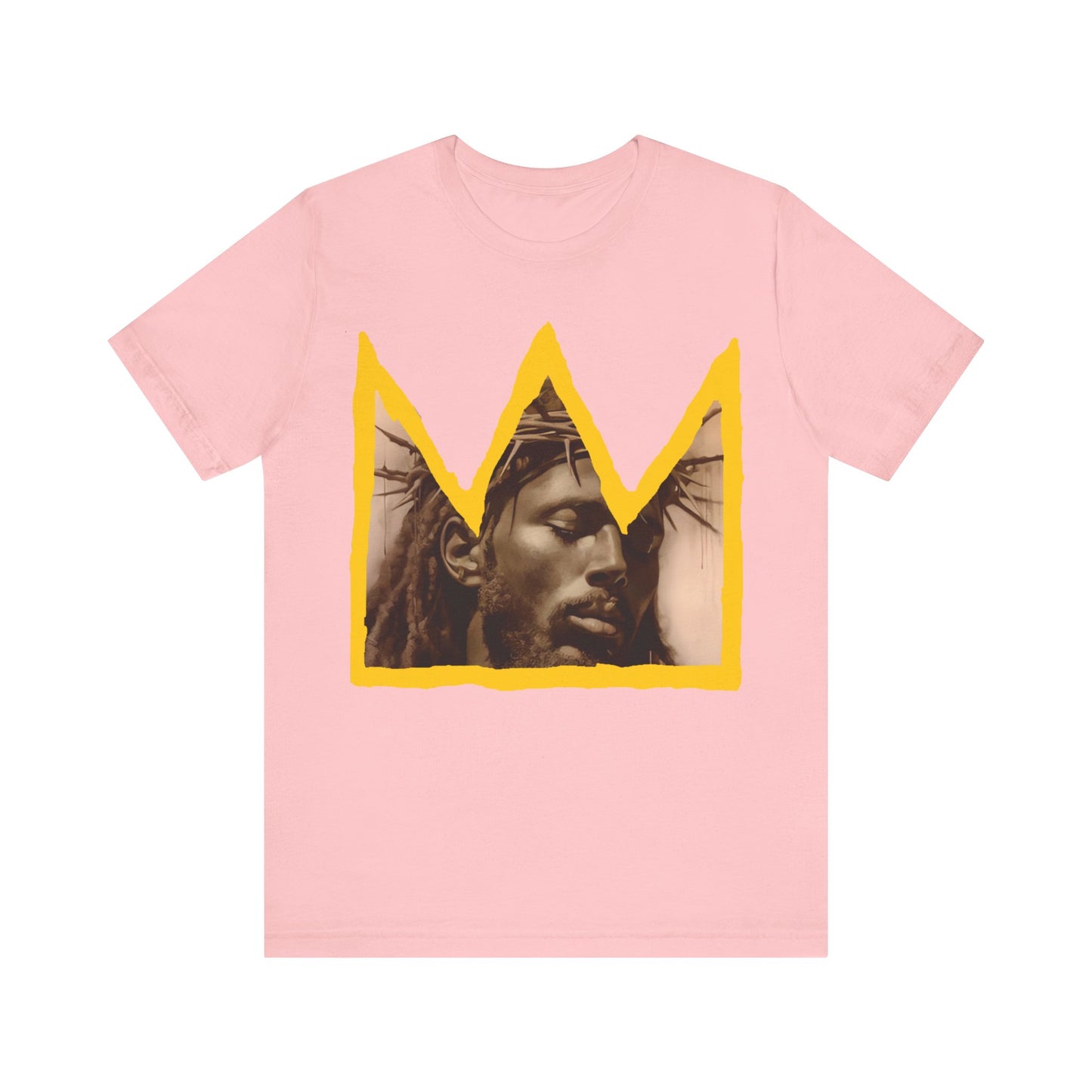 Crowned Black Jesus: Unisex Jersey Short Sleeve Tee