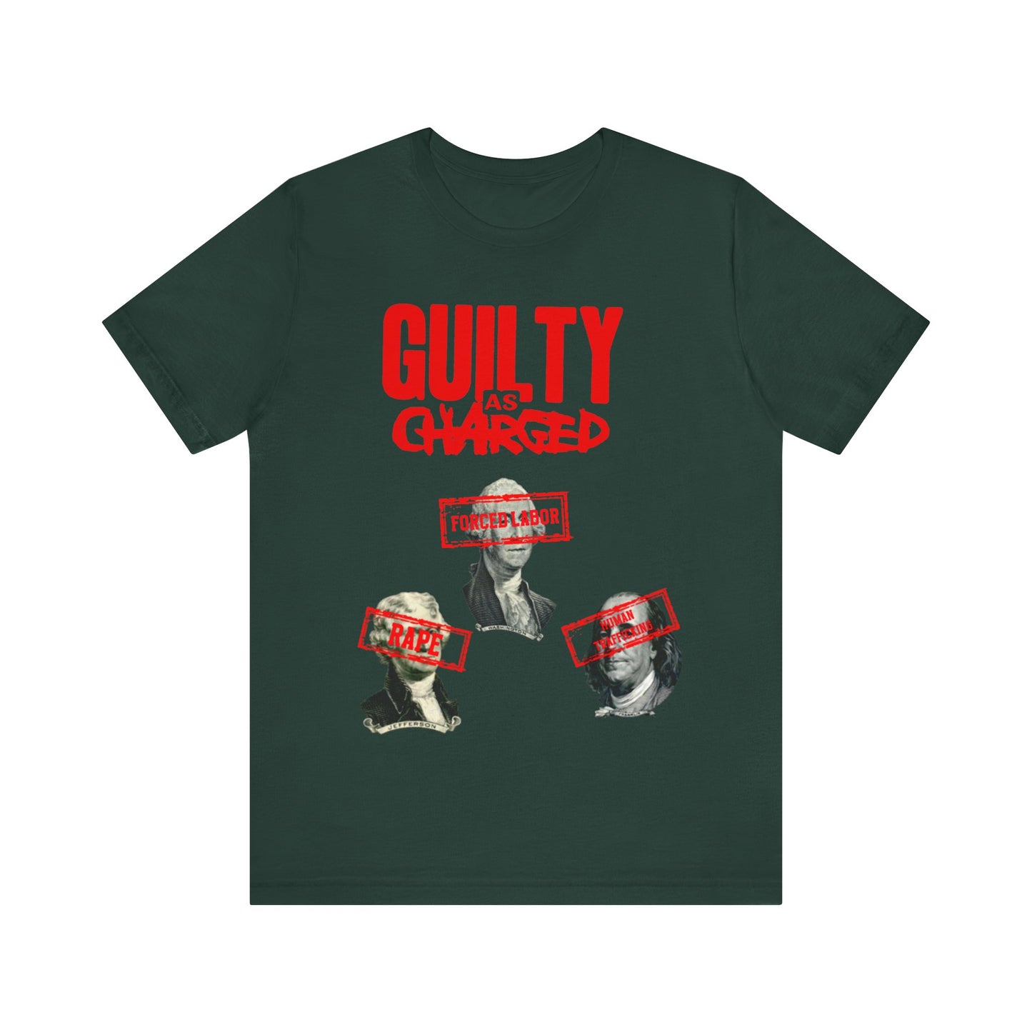 Guilty As Charged: Unisex Jersey Short Sleeve Tee