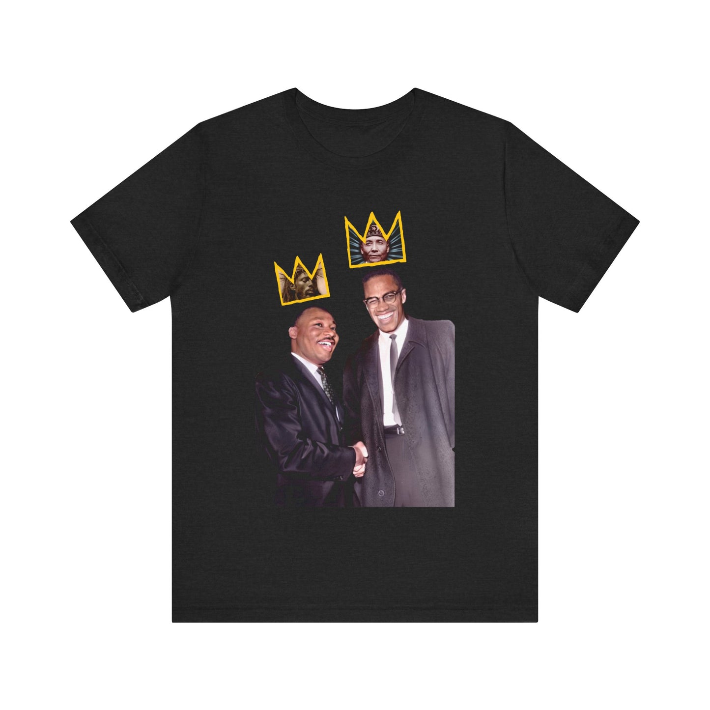 Crowned Ones/MLK & Malcolm X: Unisex Jersey Short Sleeve Tee