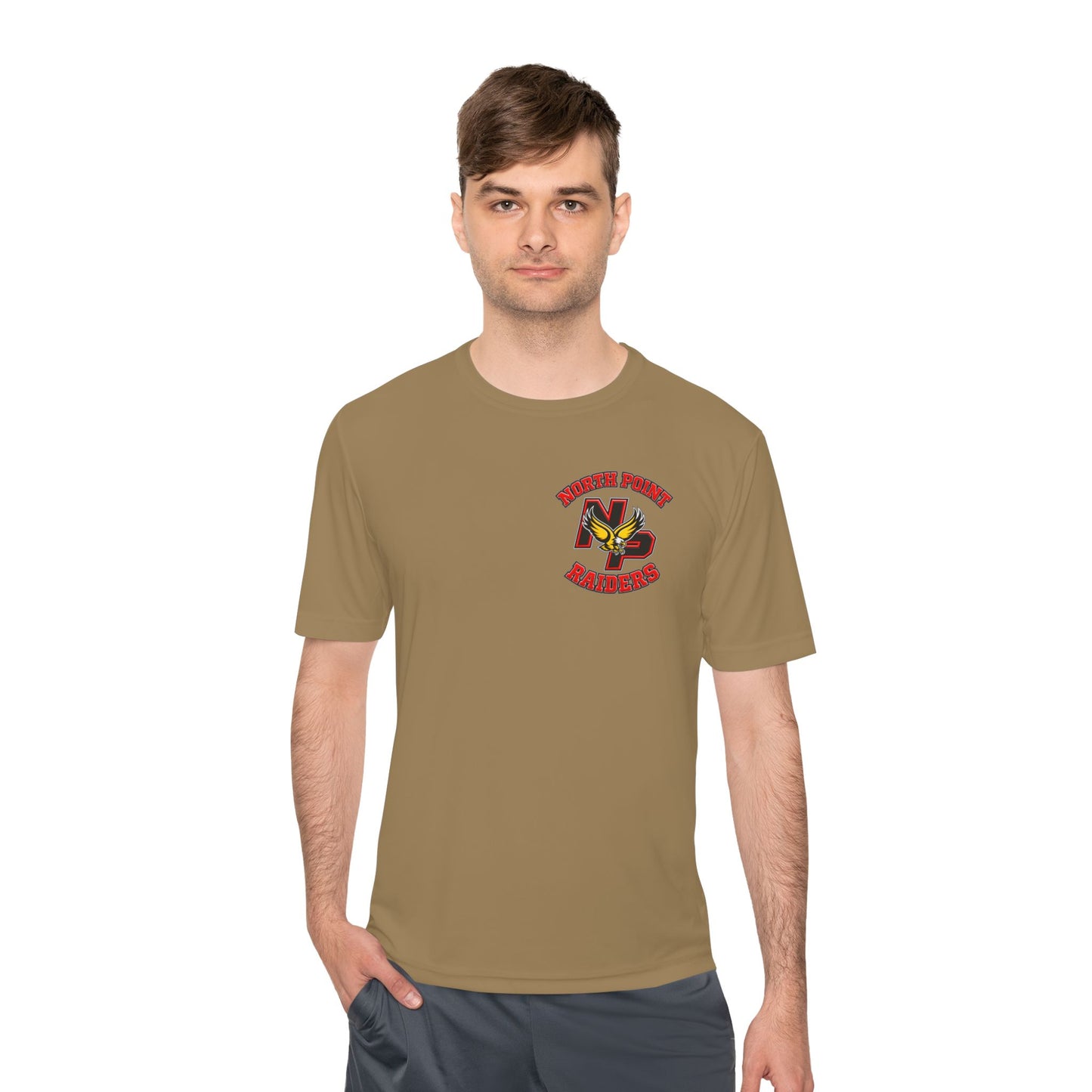 Raiders/Coyote Brown: Unisex Moisture Wicking Tee