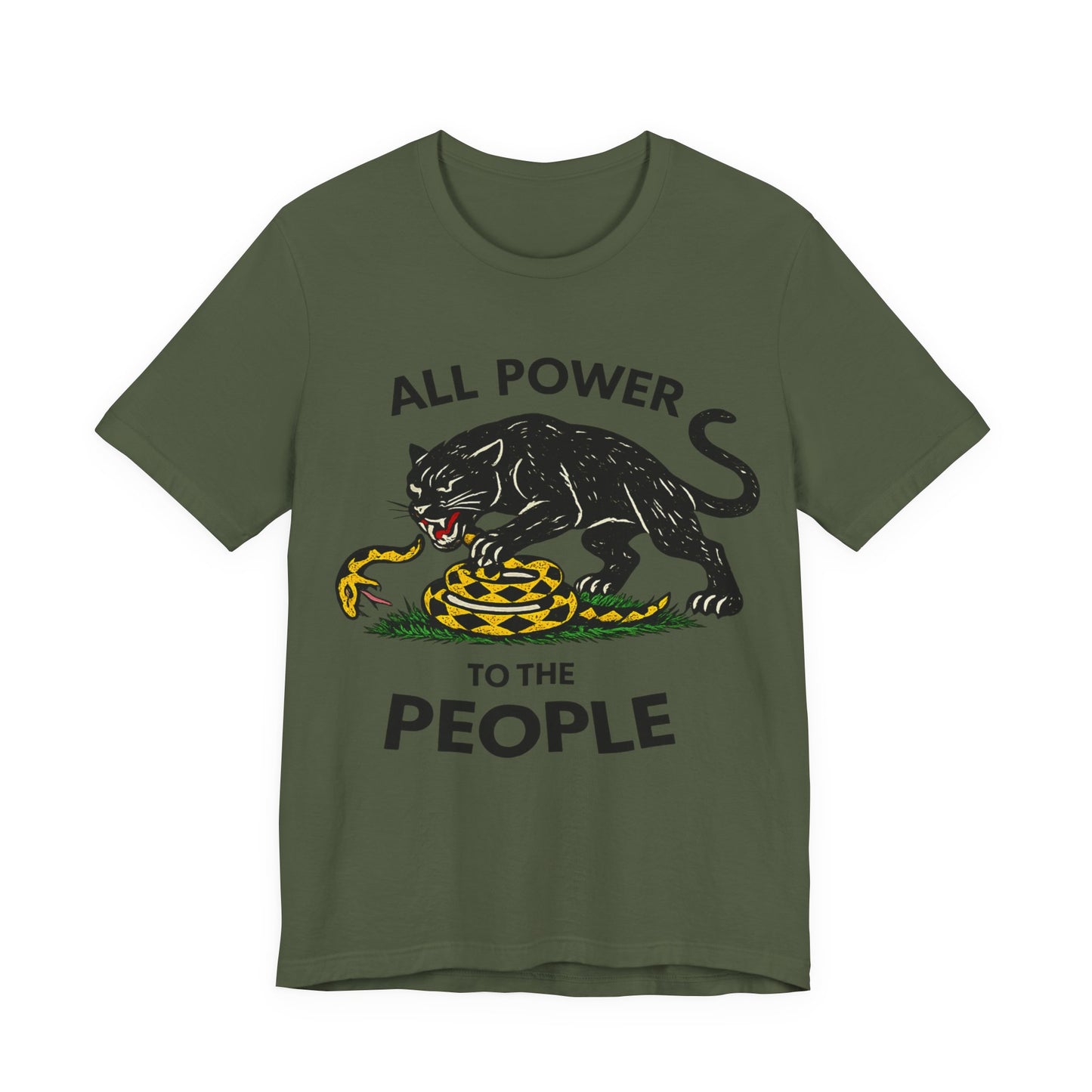 All Power to the People: Unisex Jersey Short Sleeve Tee
