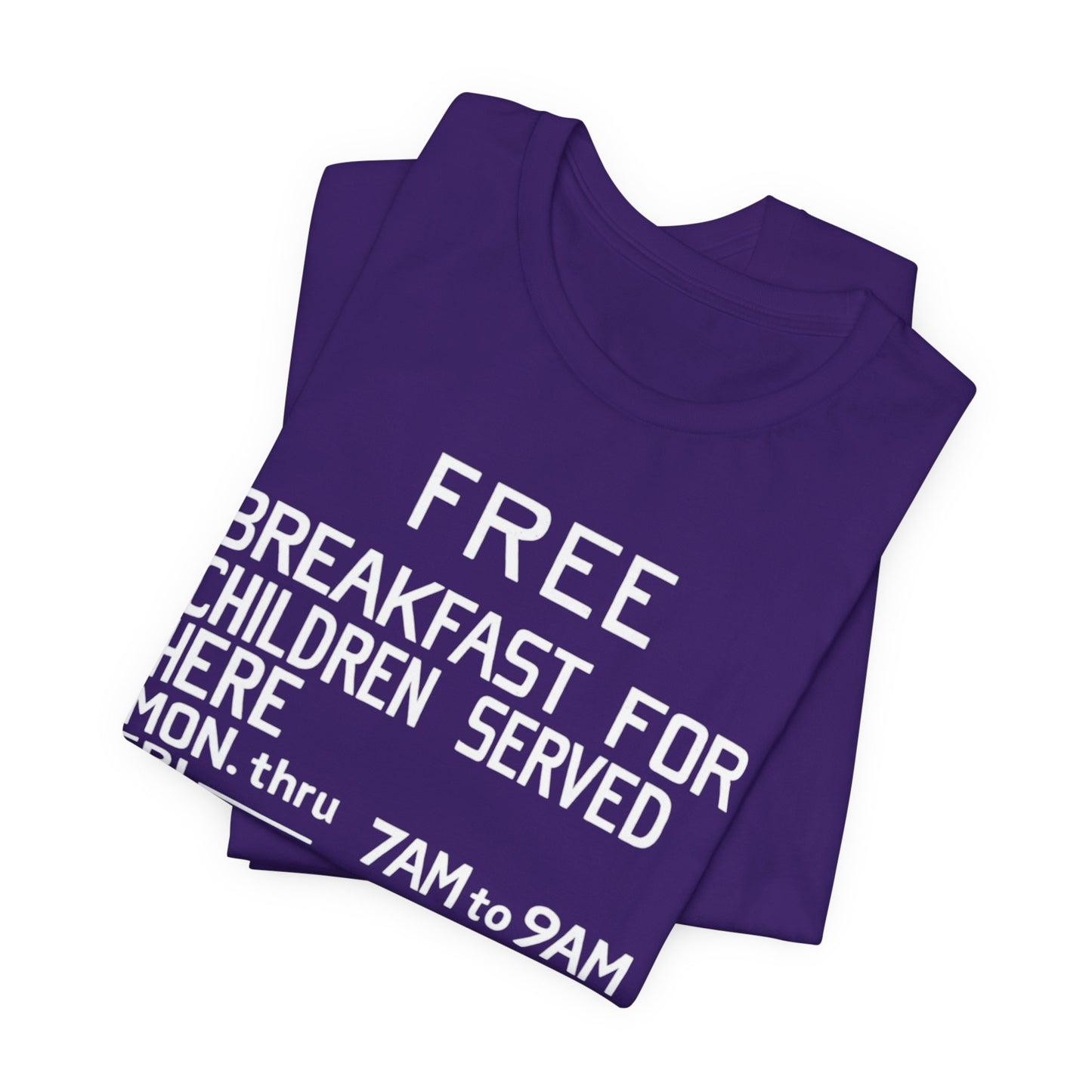 Free Breakfast Program: Unisex Jersey Short Sleeve Tee