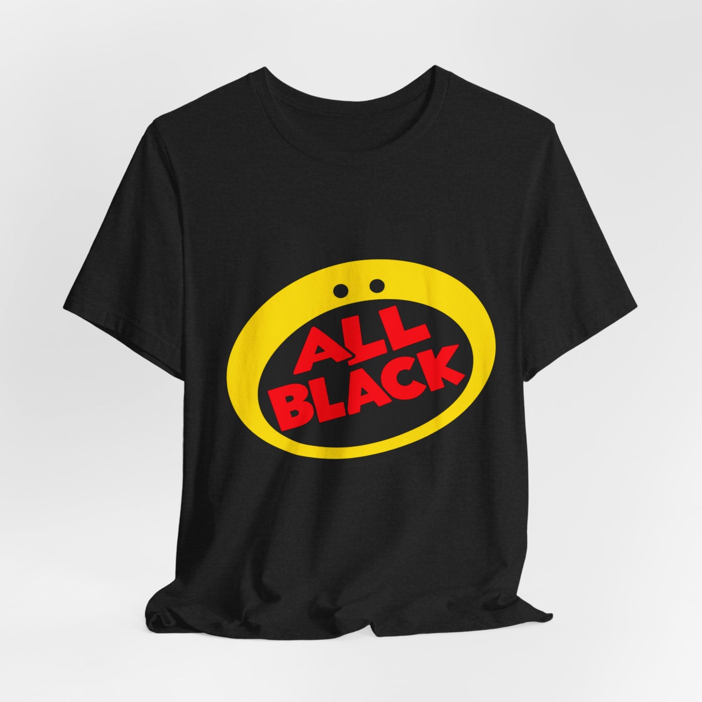 All Black: Unisex Jersey Short Sleeve Tee