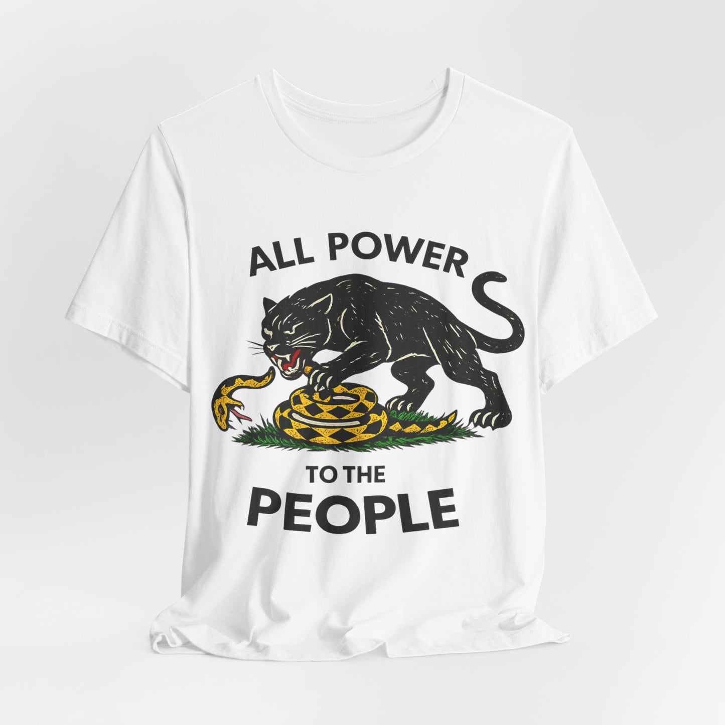 All Power to the People: Unisex Jersey Short Sleeve Tee