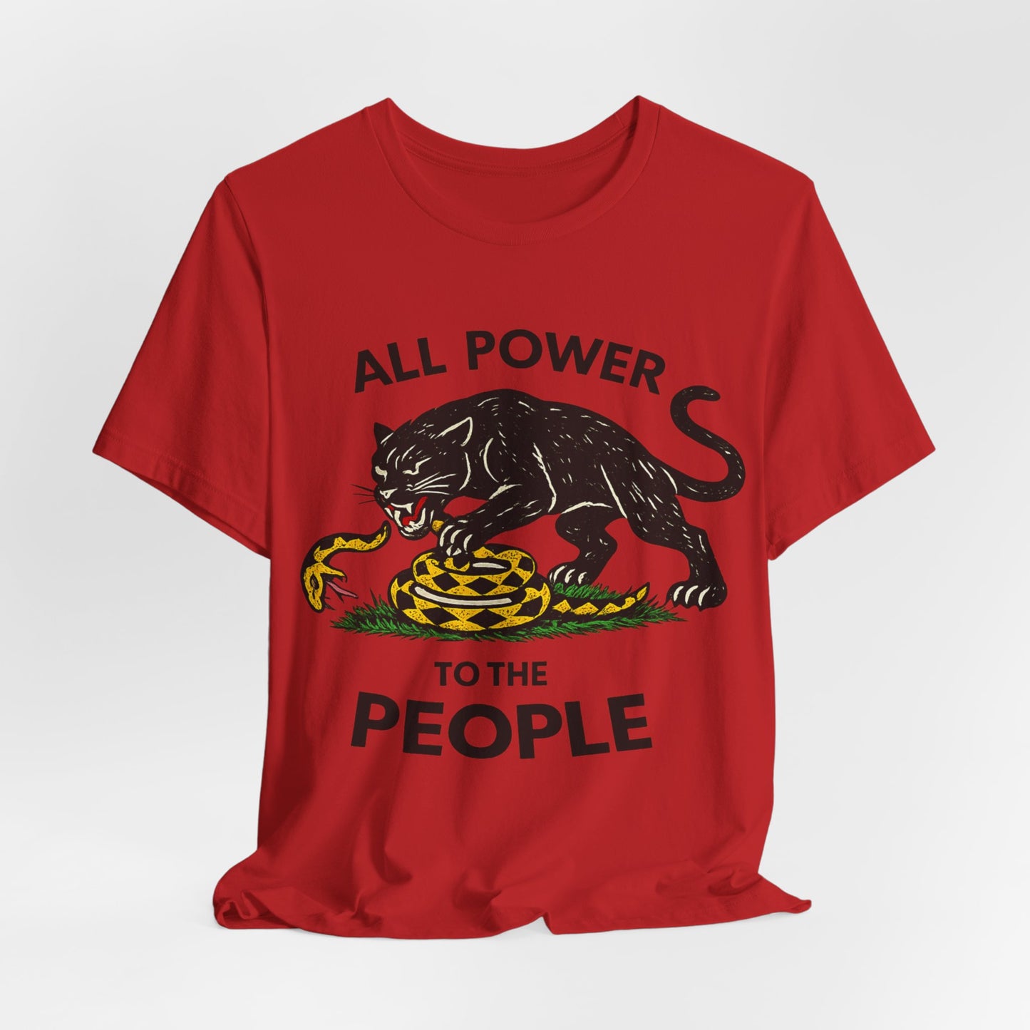 All Power to the People: Unisex Jersey Short Sleeve Tee