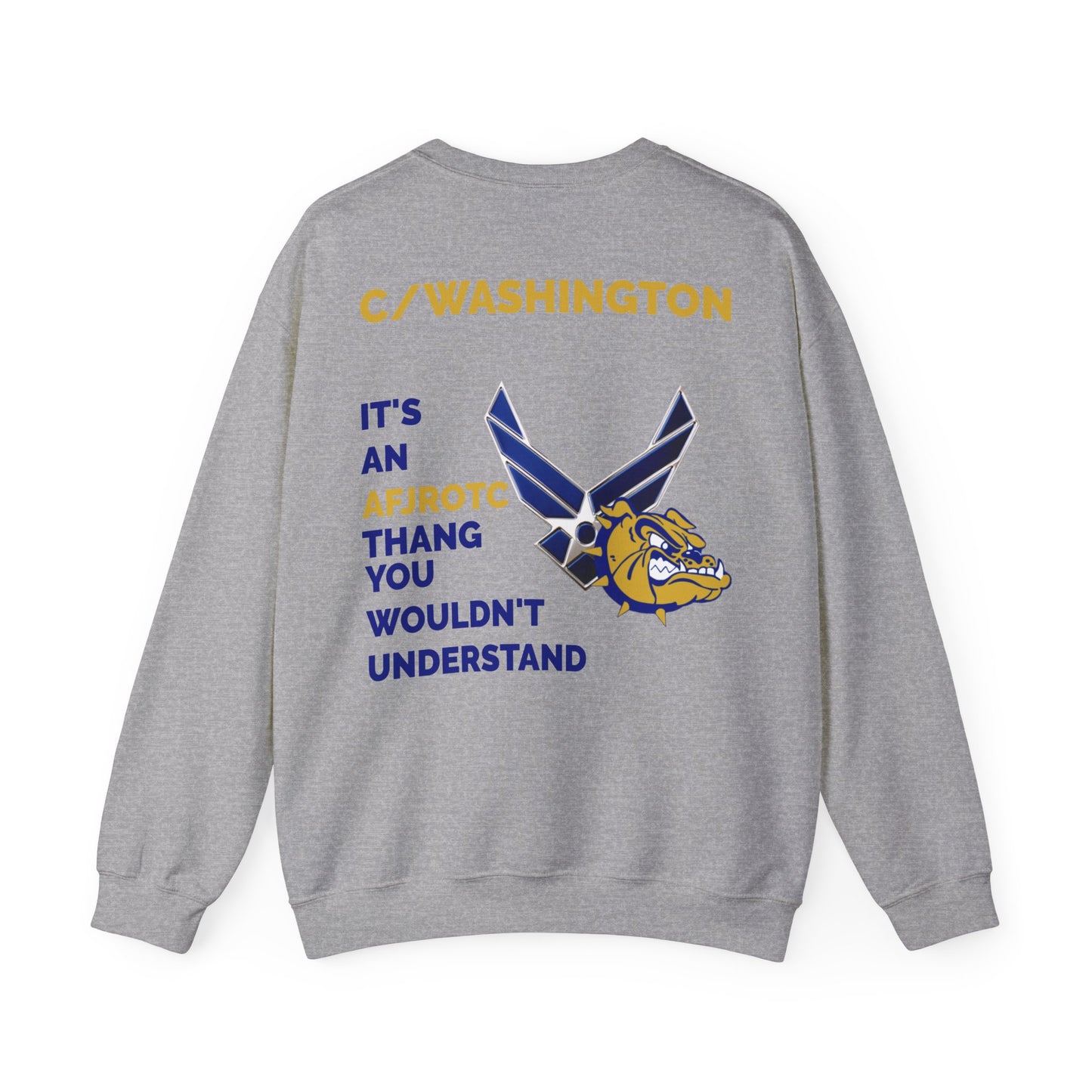 AFJROTC C/WASHINGTON Unisex Crewneck Sweatshirt - Perfect Gift for Cadets