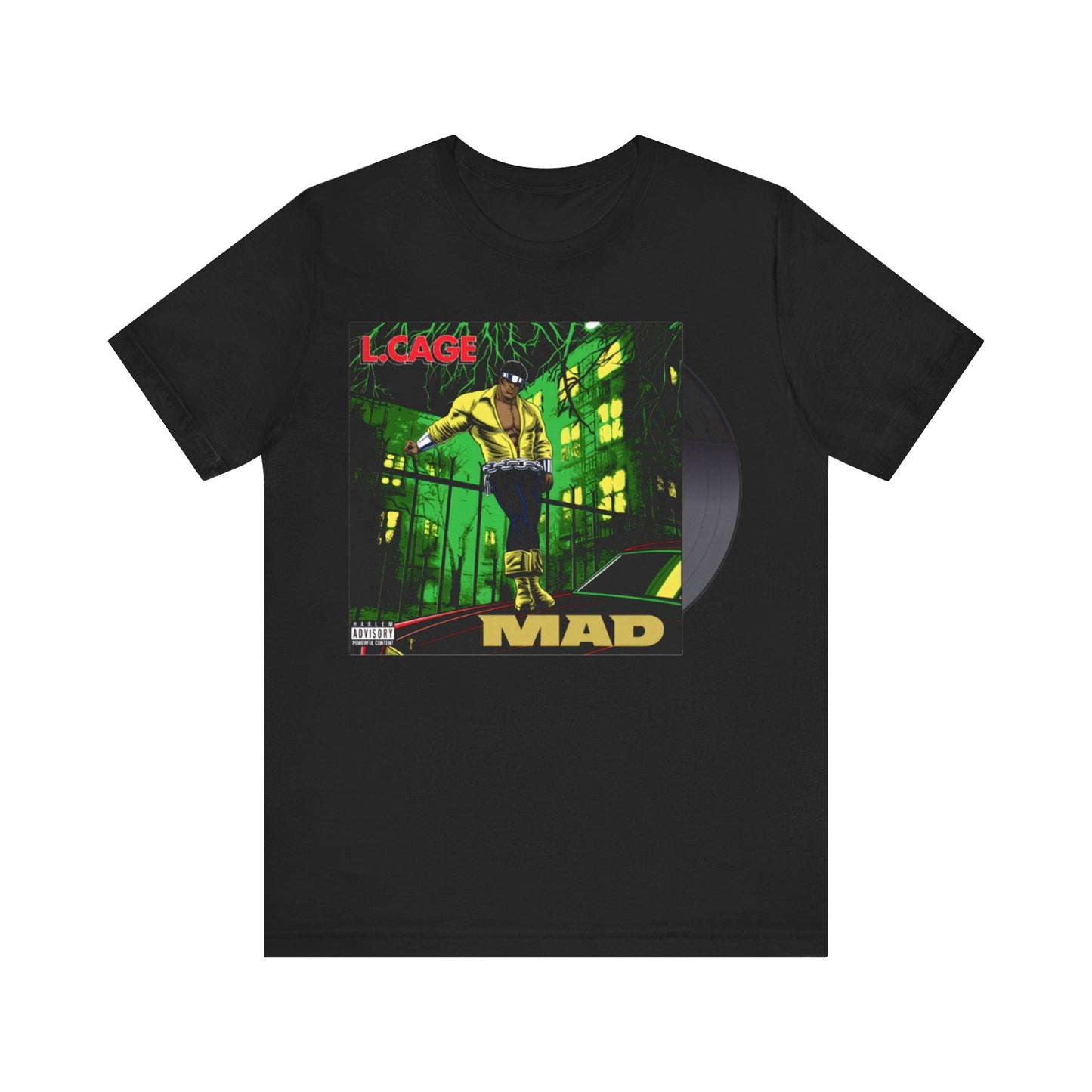 Luke Cage Records: Unisex Jersey Short Sleeve Tee